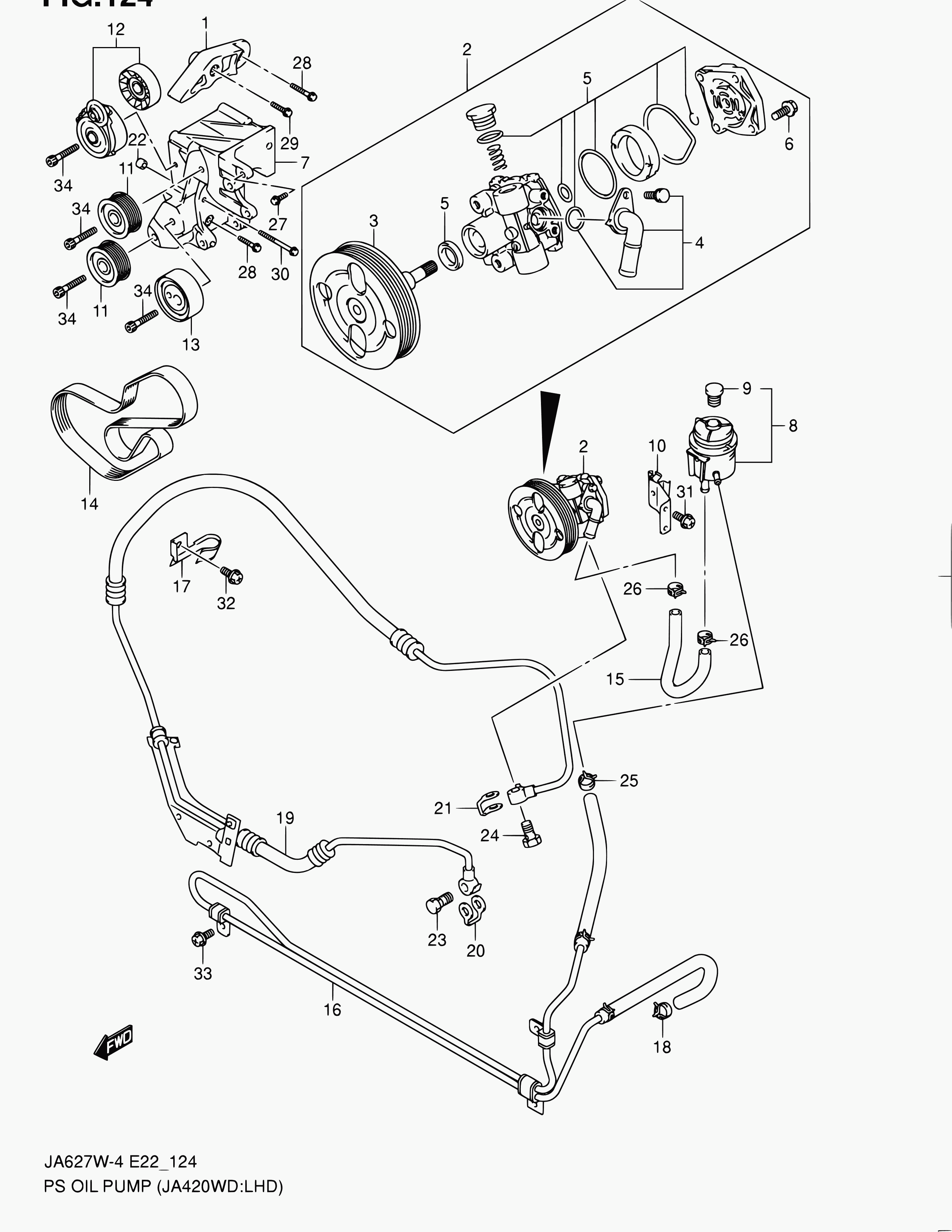 Suzuki 49160-67G00 - Паразитна / водеща ролка, пистов ремък www.parts5.com