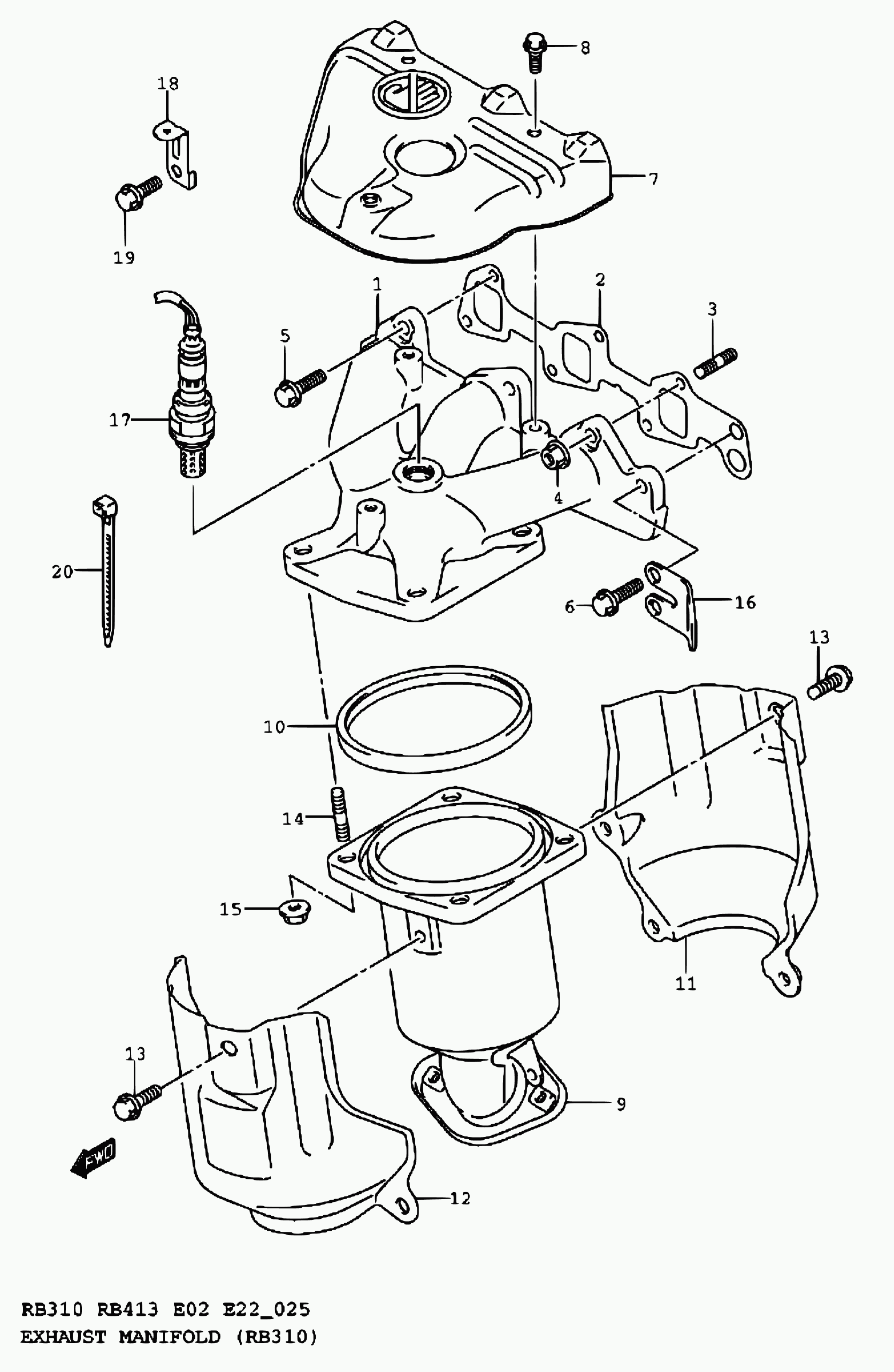 Suzuki 18213 83E00 - Lambda Sensor parts5.com