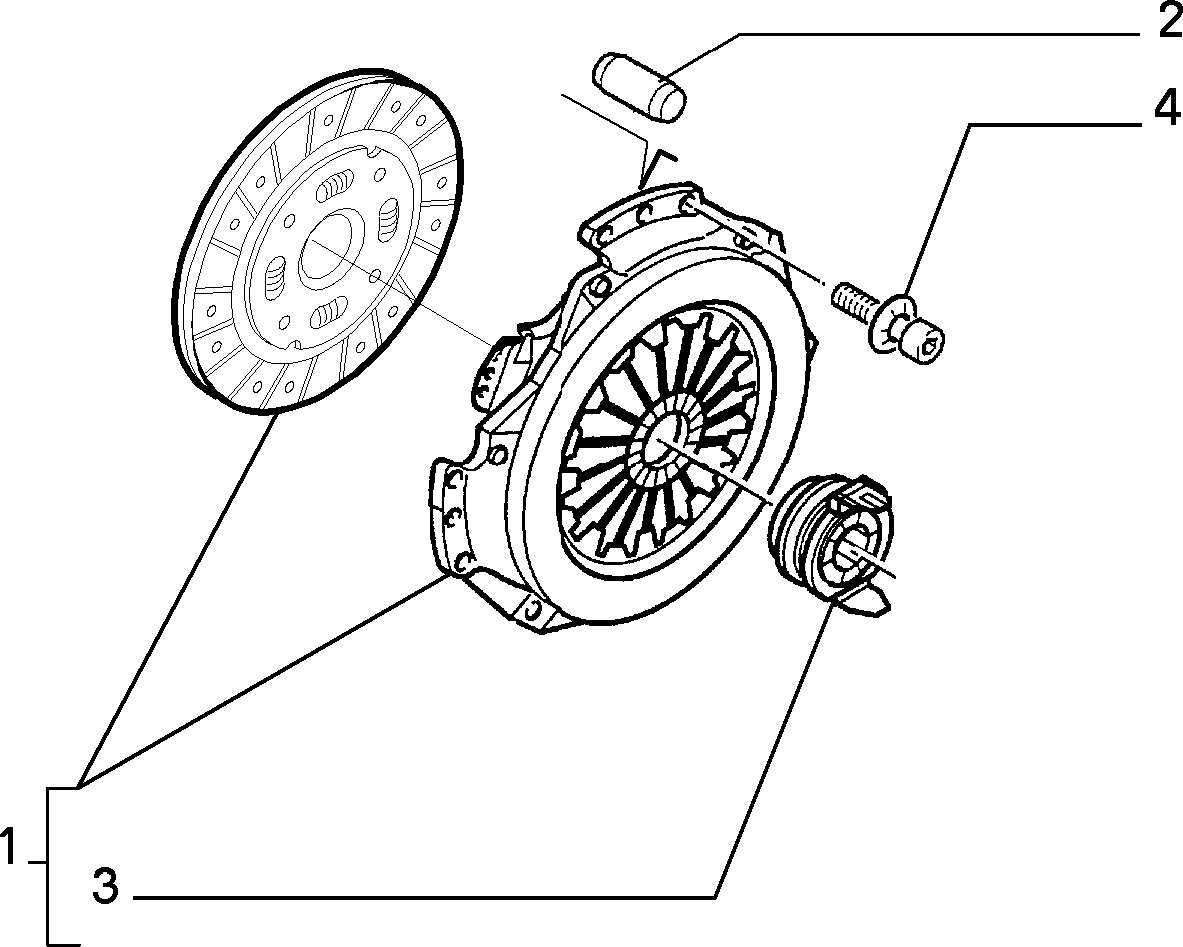 FIAT 9464866080 - Комплект сцепления www.parts5.com