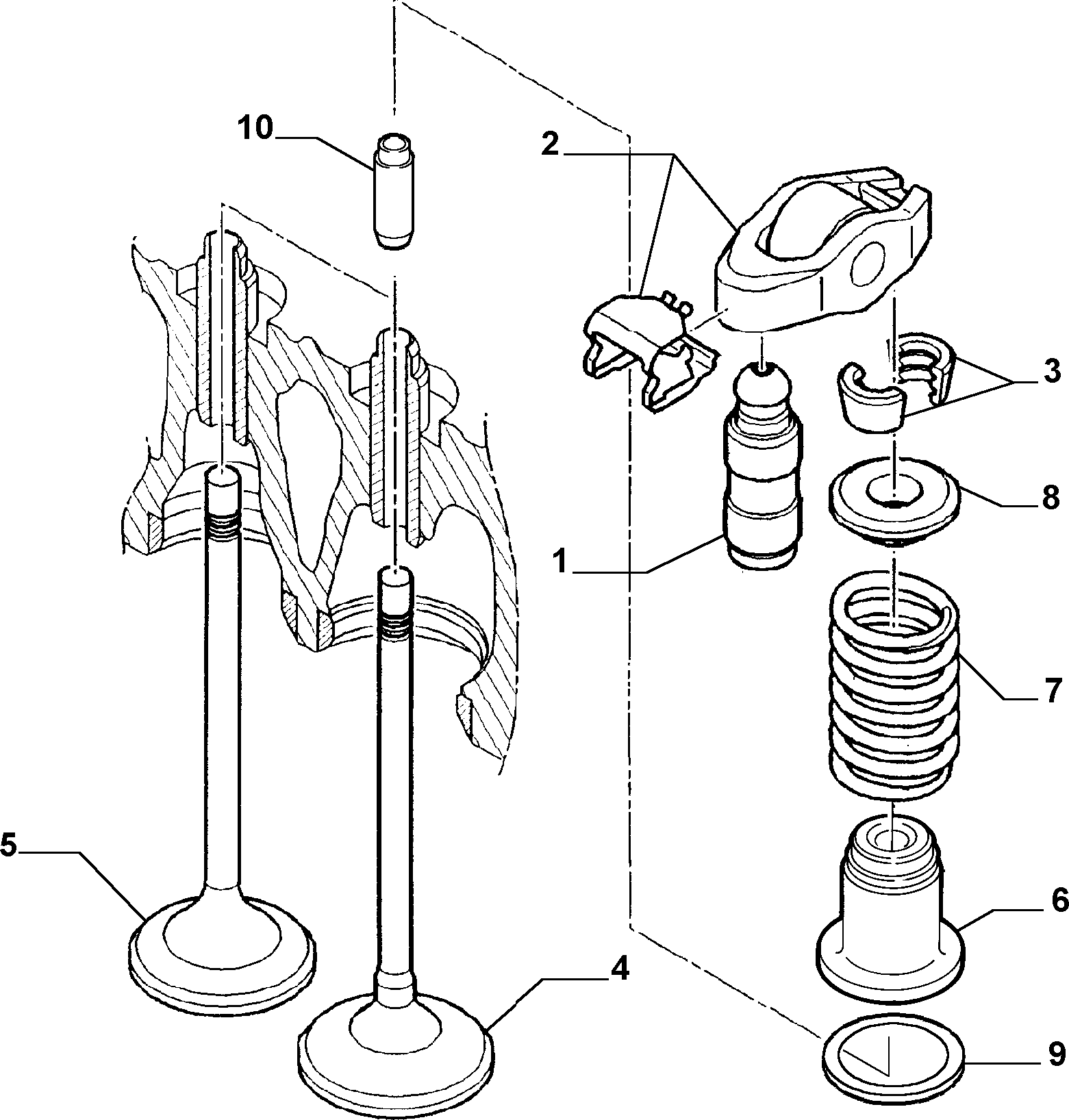 CITROËN 9464396380 - Culbutor supapa www.parts5.com