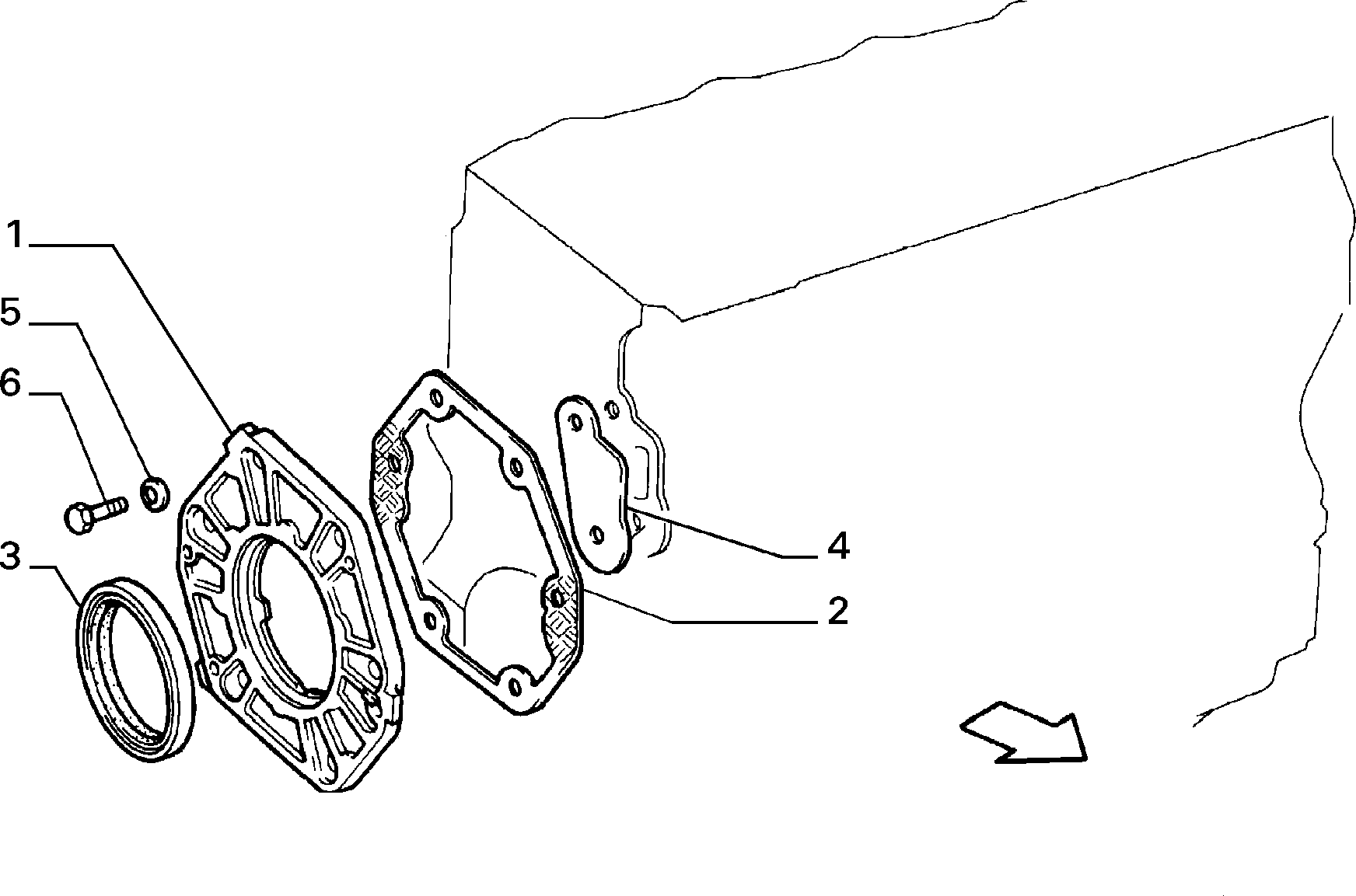 FIAT 40100301 - Simering, arbore cotit www.parts5.com