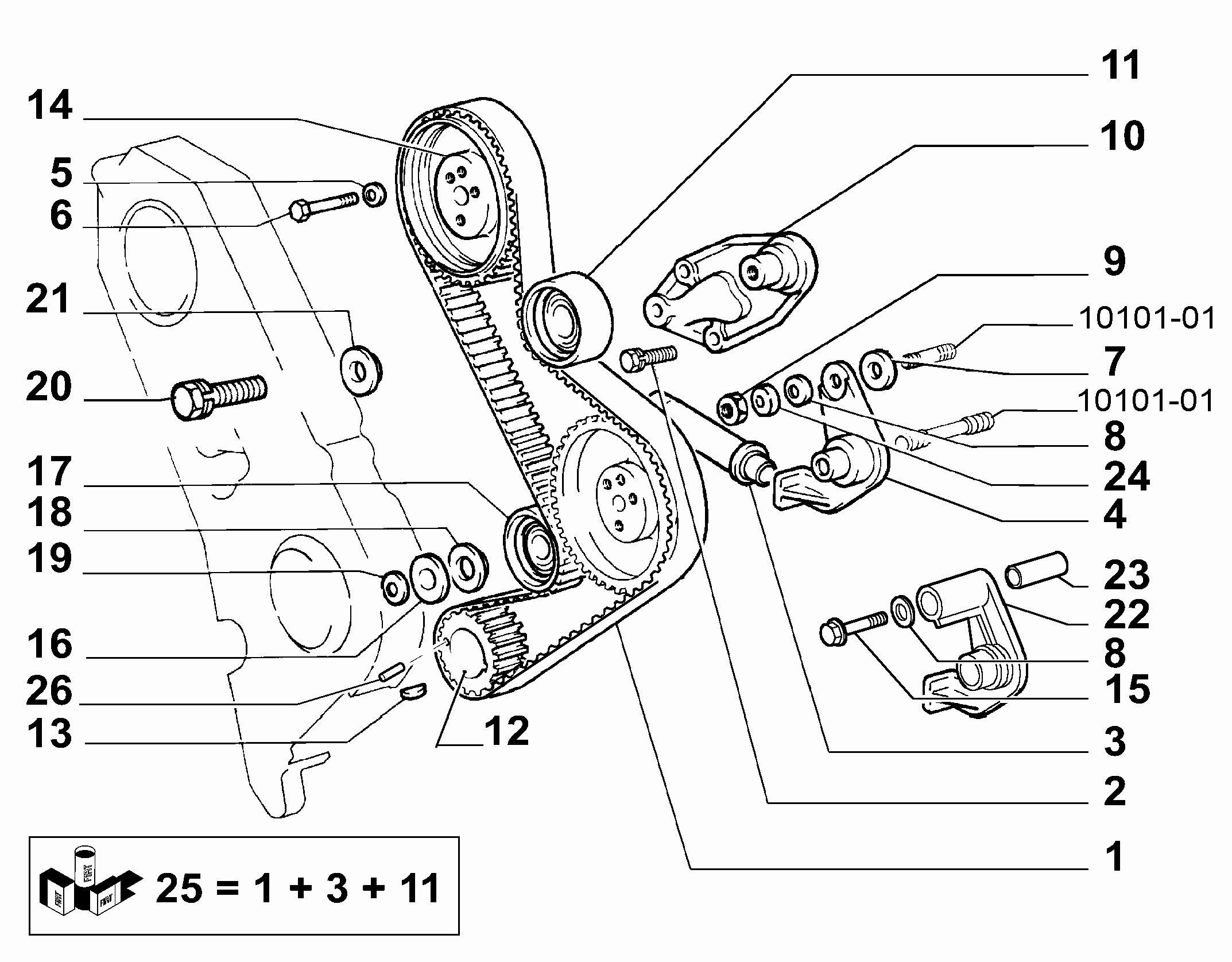 Alfa Romeo 99461357 - Saptırma / Kılavuz makarası, triger kayışı www.parts5.com