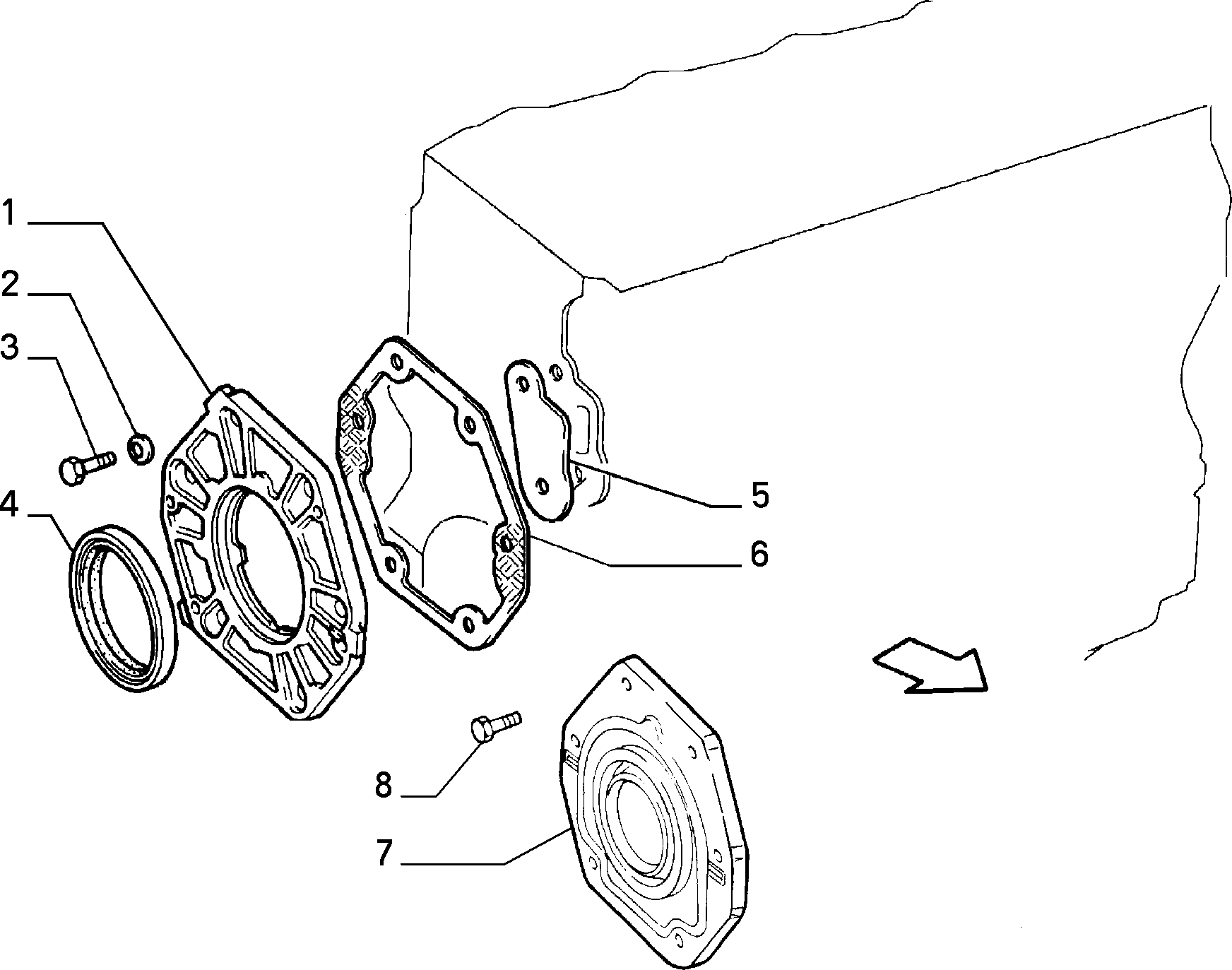 IVECO 98454053 - Shaft Seal, crankshaft parts5.com