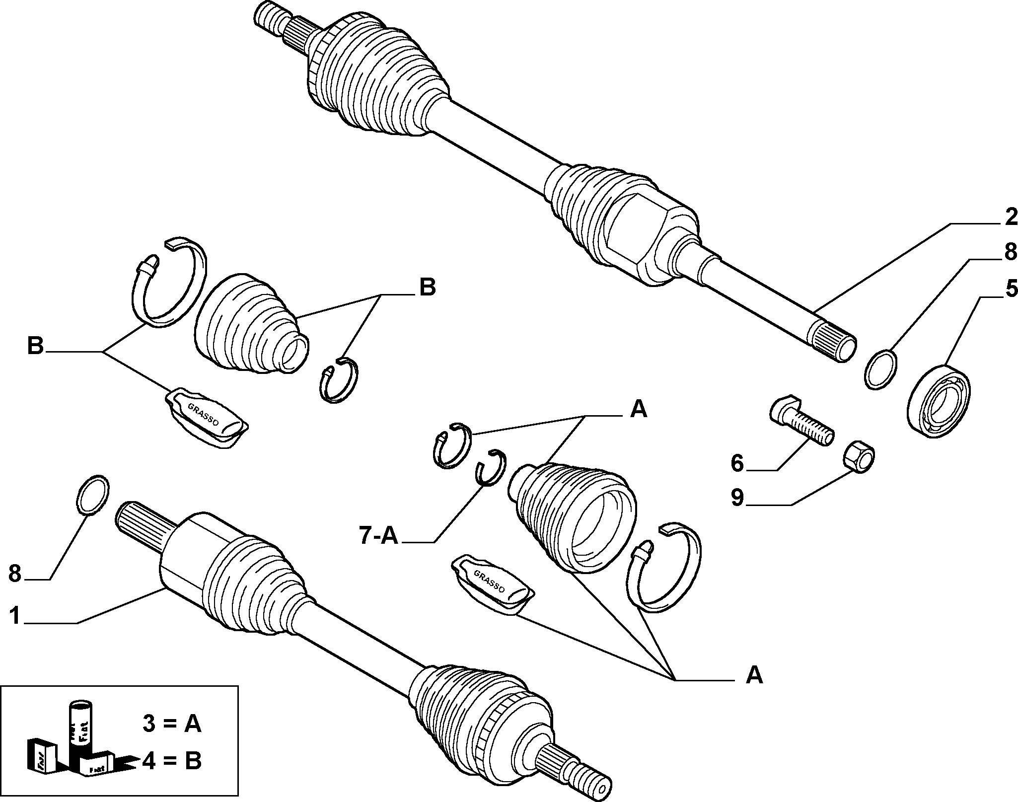 FIAT 1487937088 - Άξονας μετάδοσης κίνησης www.parts5.com