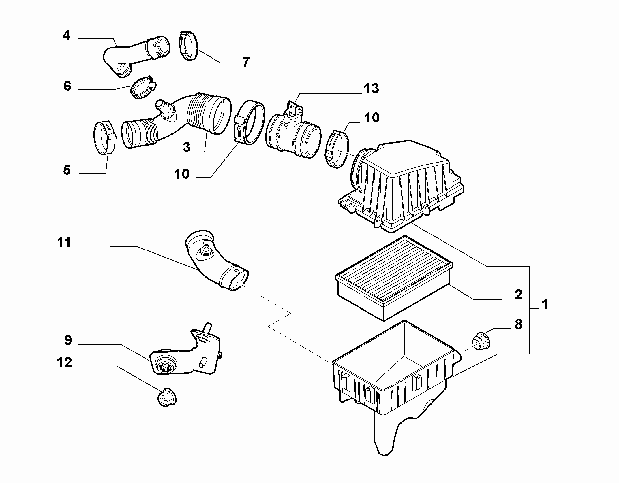 FIAT 51830174 - Filtre à air parts5.com