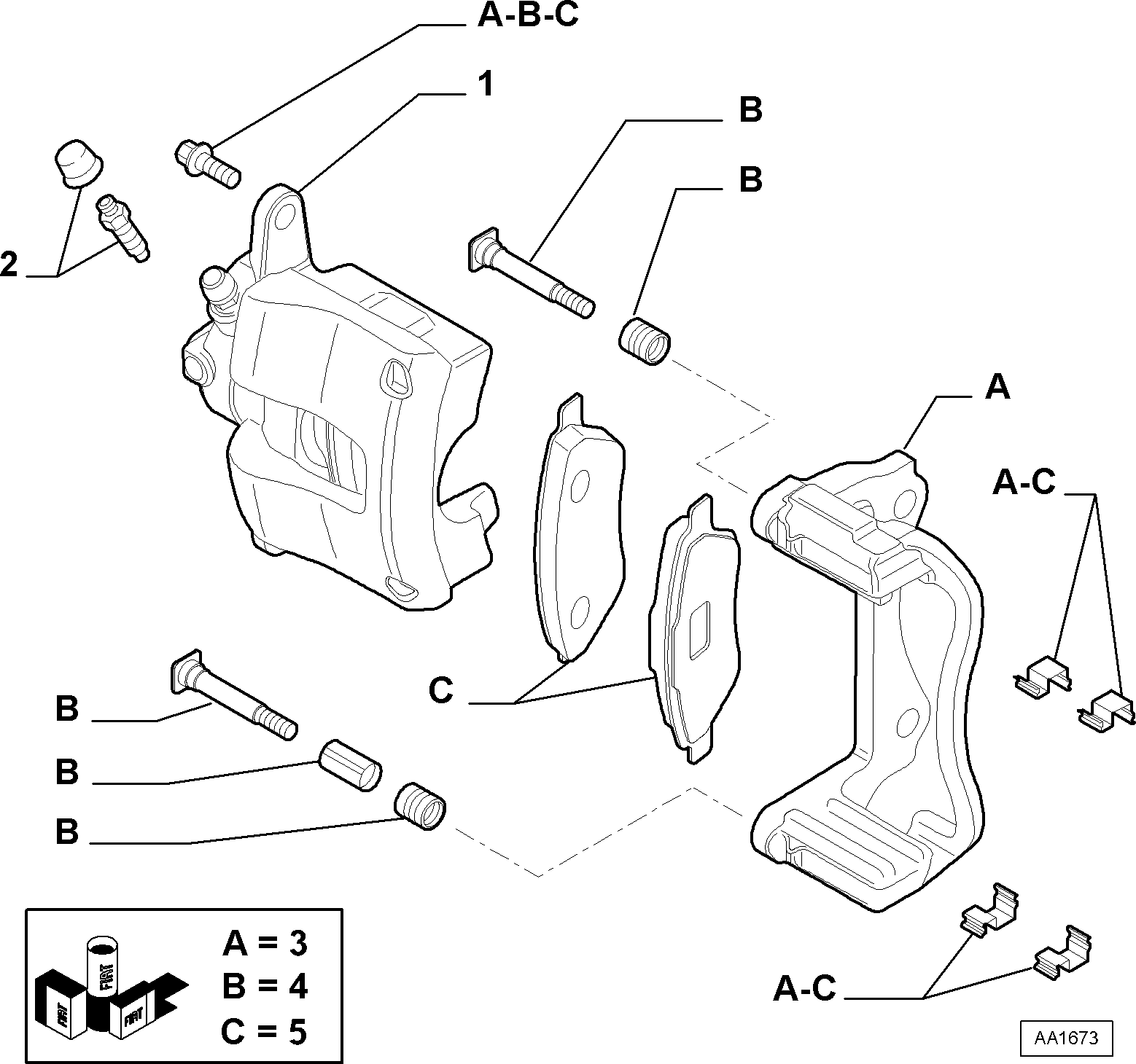 FIAT 71773149 - Σετ τακάκια, δισκόφρενα www.parts5.com