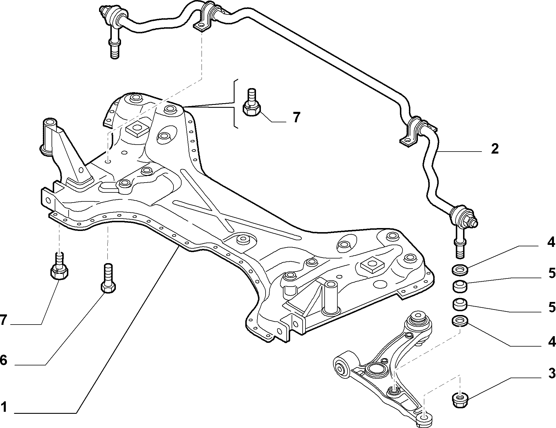 FIAT 1357572080* - Brat / bieleta suspensie, stabilizator www.parts5.com