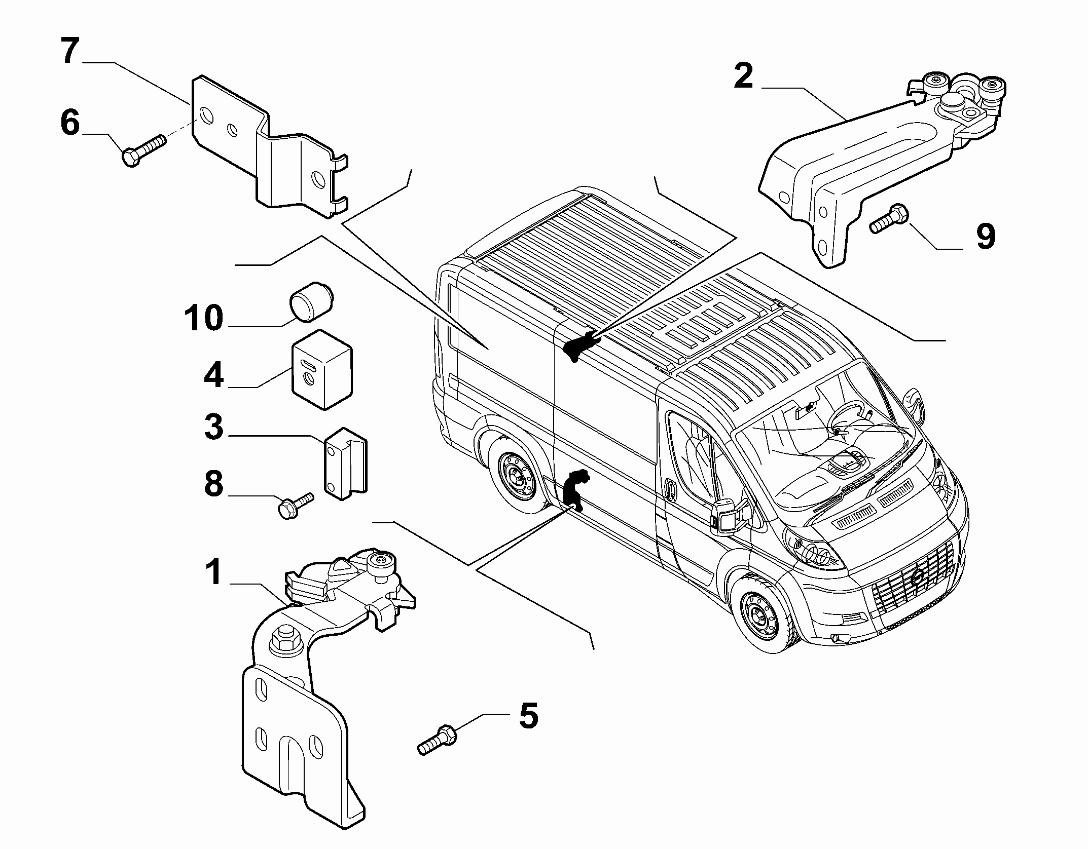 FIAT 1344239080 - Ghidaj cu role, usa glisanta www.parts5.com