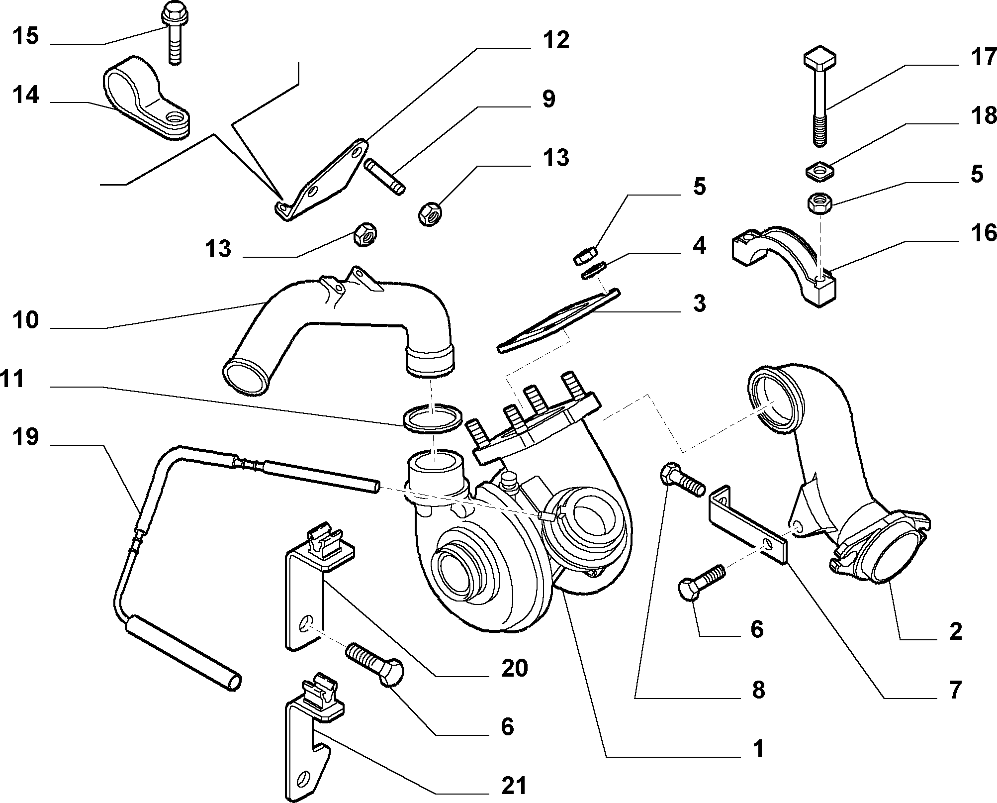 FIAT 500322677 - Гайка, выпускной коллектор www.parts5.com