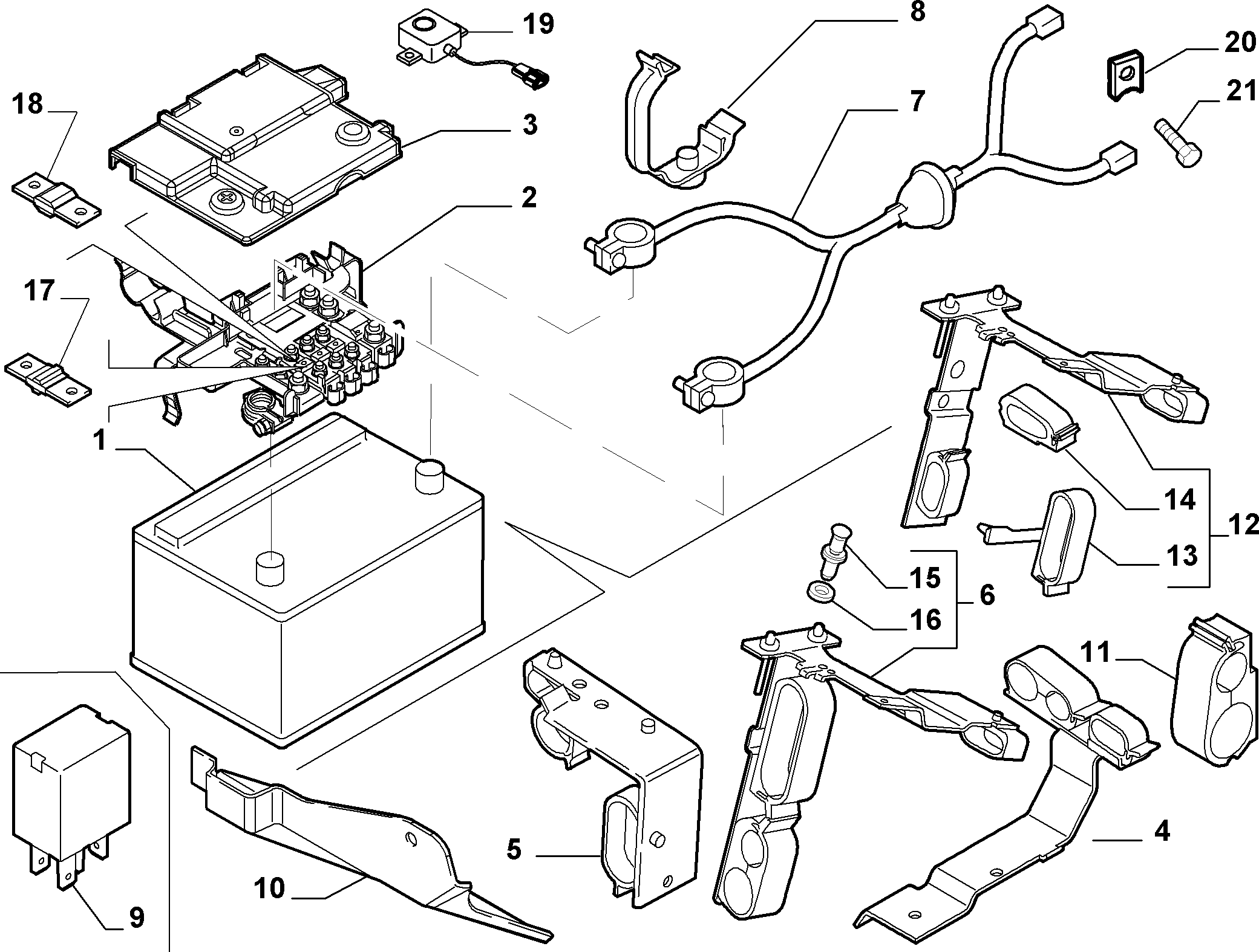 FIAT 71751140 - Baterie de pornire www.parts5.com