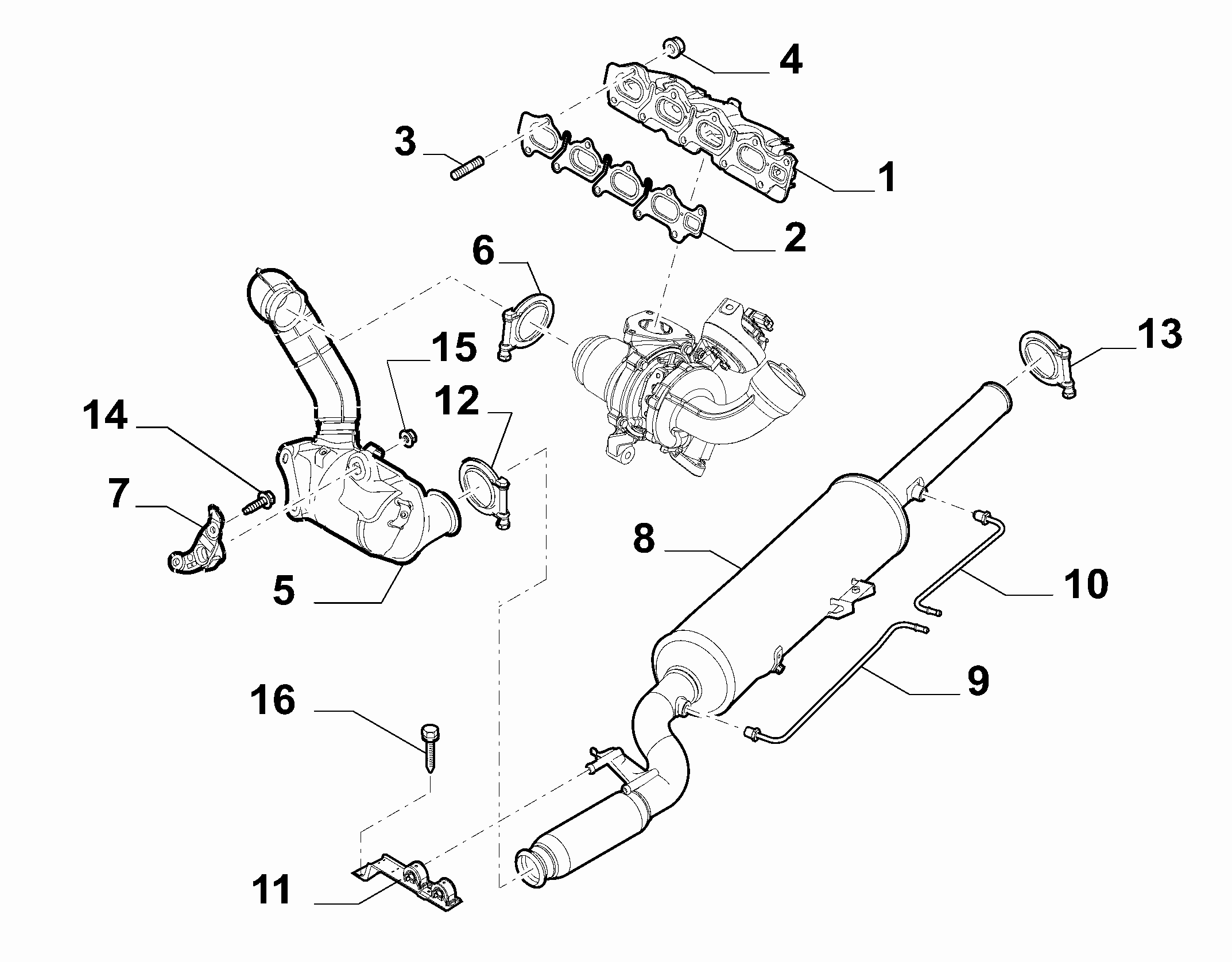 FIAT 9467613880 - Dichtung, Abgaskrümmer www.parts5.com