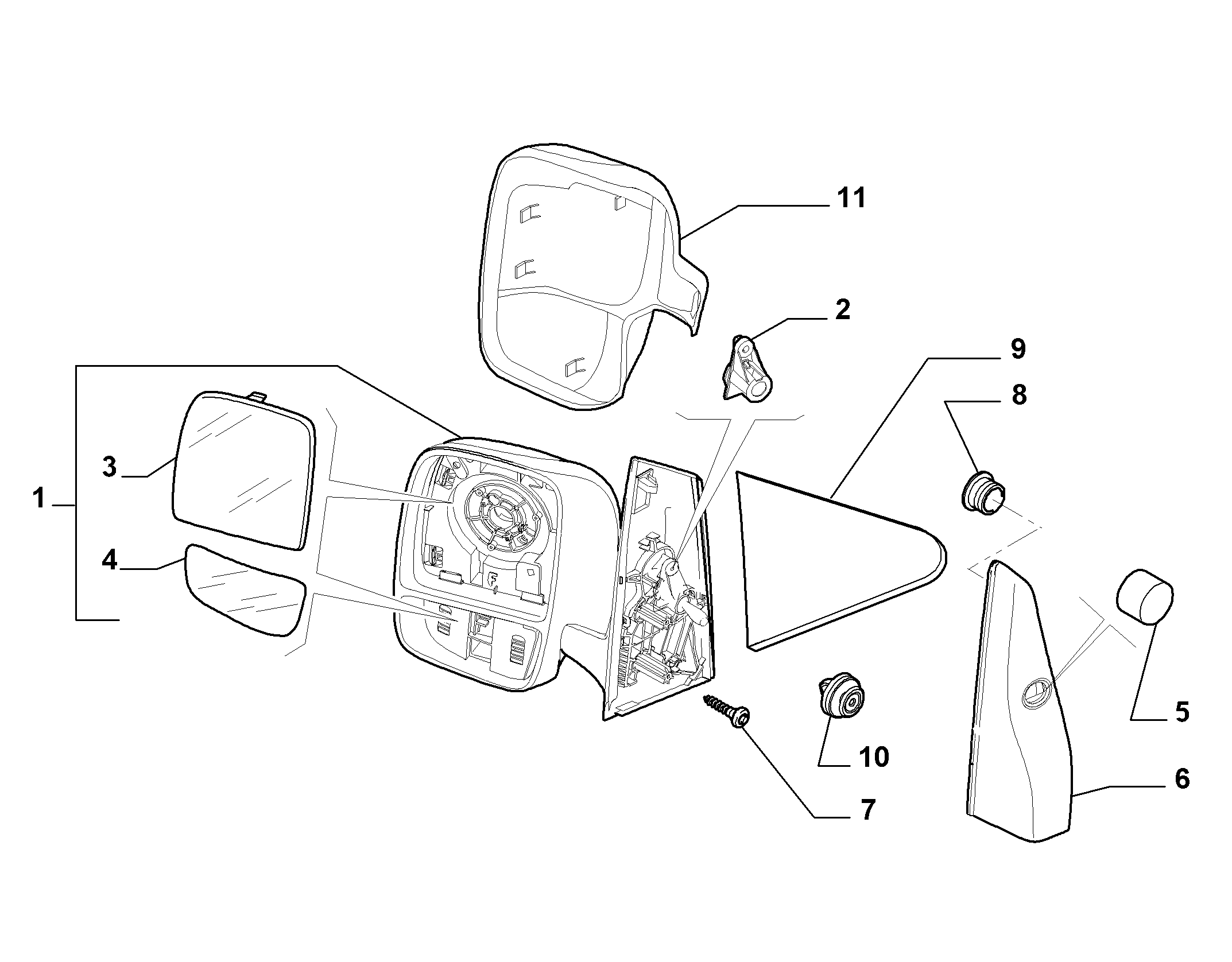 FIAT 9467048180 - Spiegelglas, Außenspiegel www.parts5.com