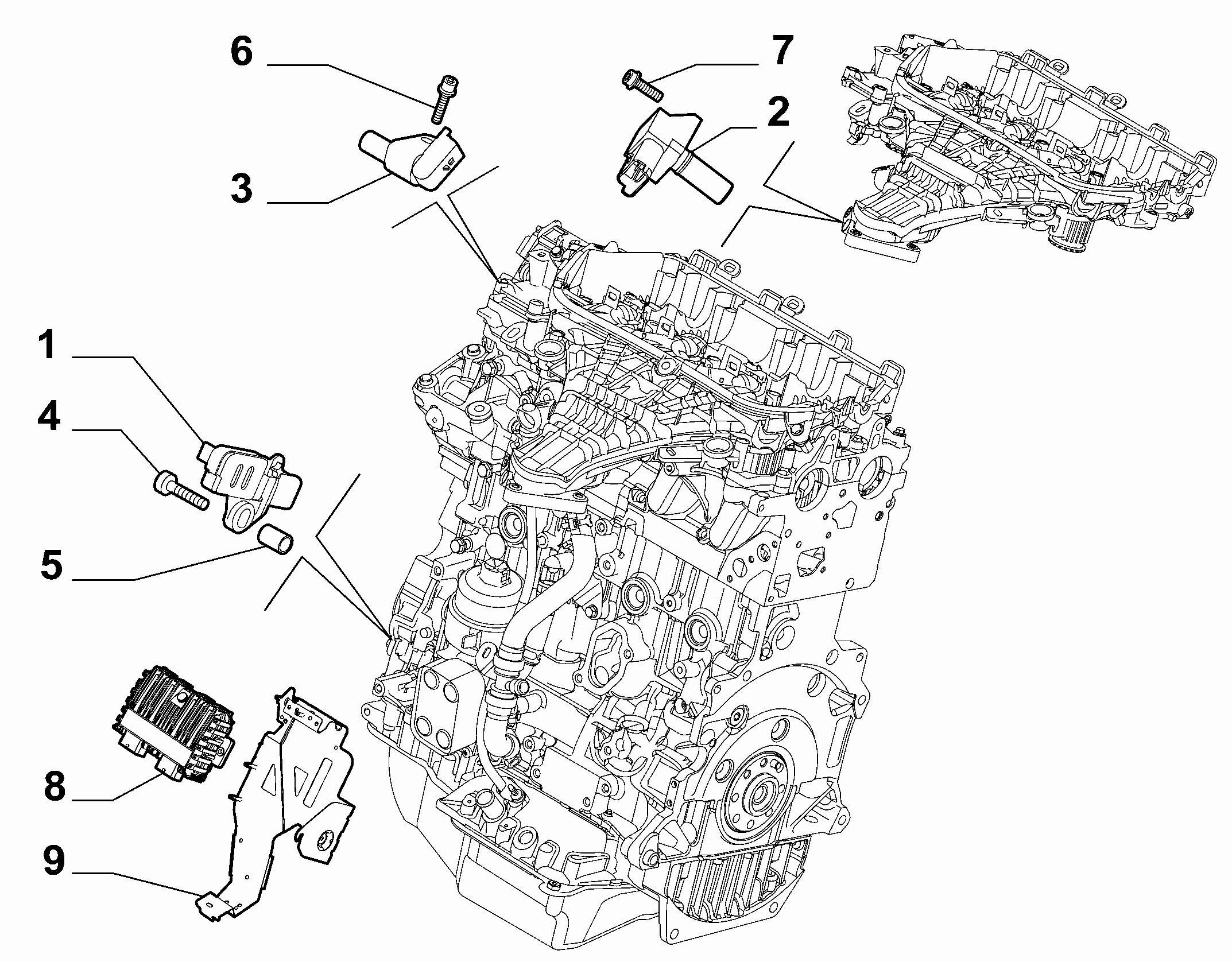 FIAT 9665443680 - Sensor, camshaft position www.parts5.com