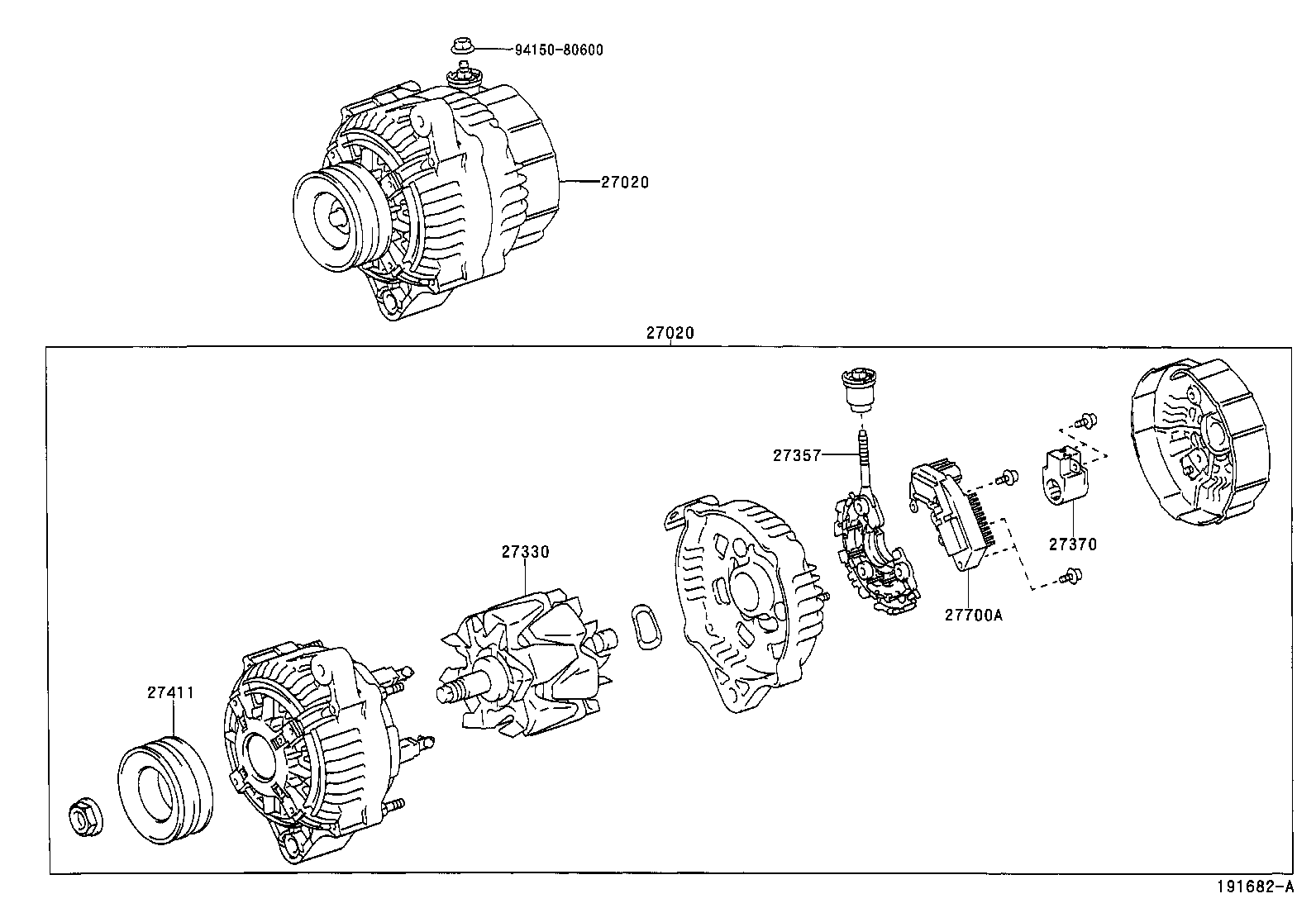 TOYOTA 27060-17220 - Generator www.parts5.com