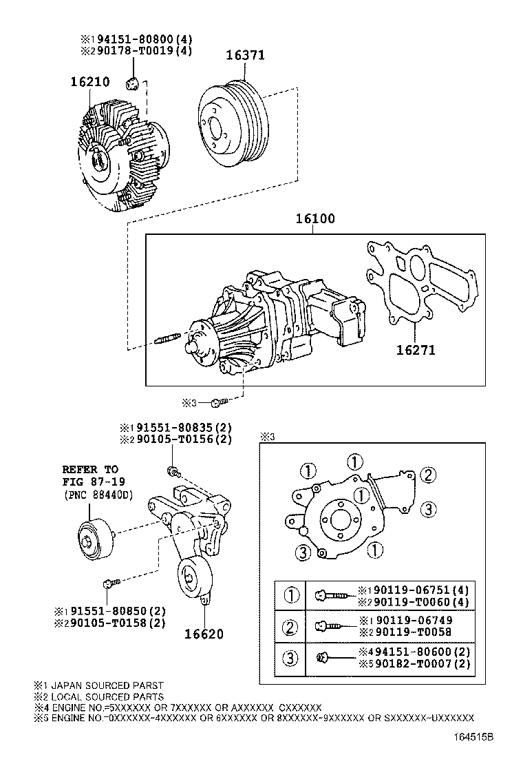 LEXUS 1610009260 - Pompa apa www.parts5.com