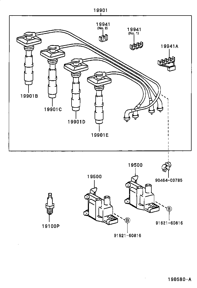 TOYOTA 90080-91159 - Bujii parts5.com