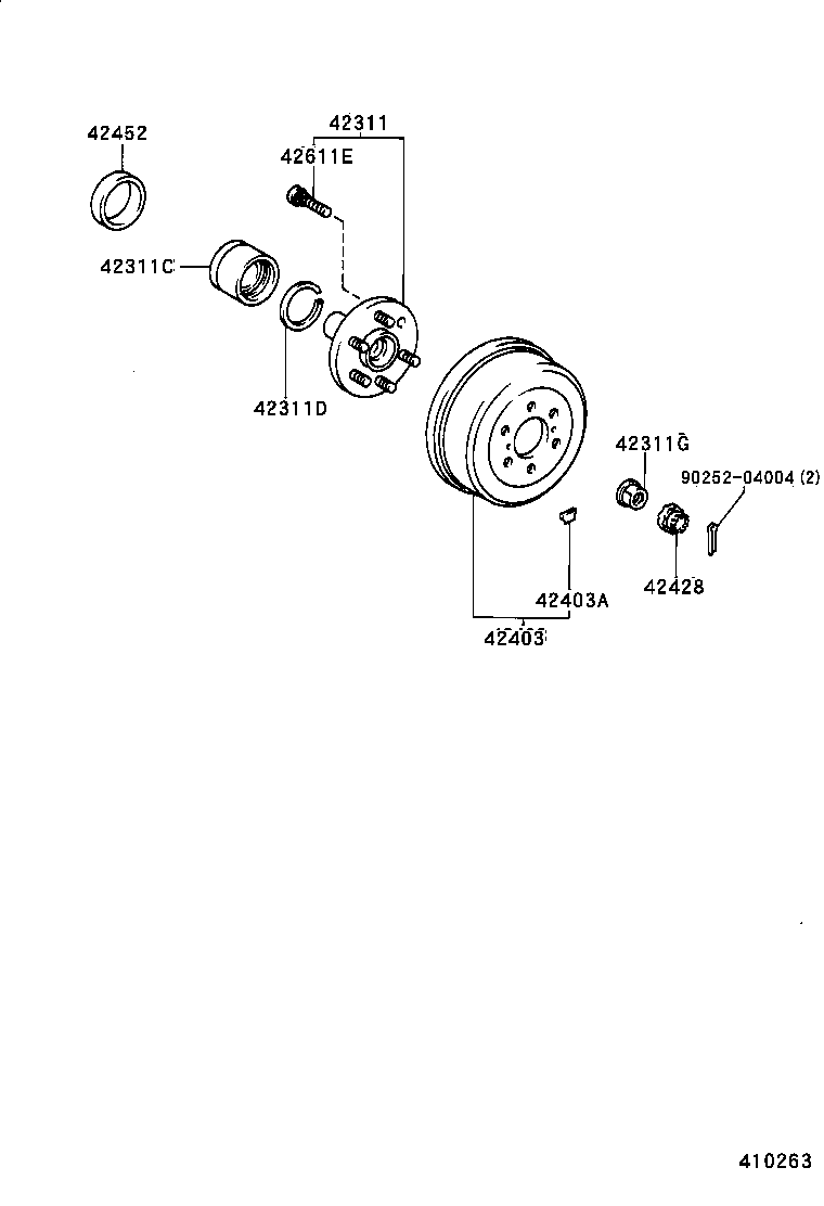 TOYOTA 90369-47001 - Kit de roulements de roue www.parts5.com