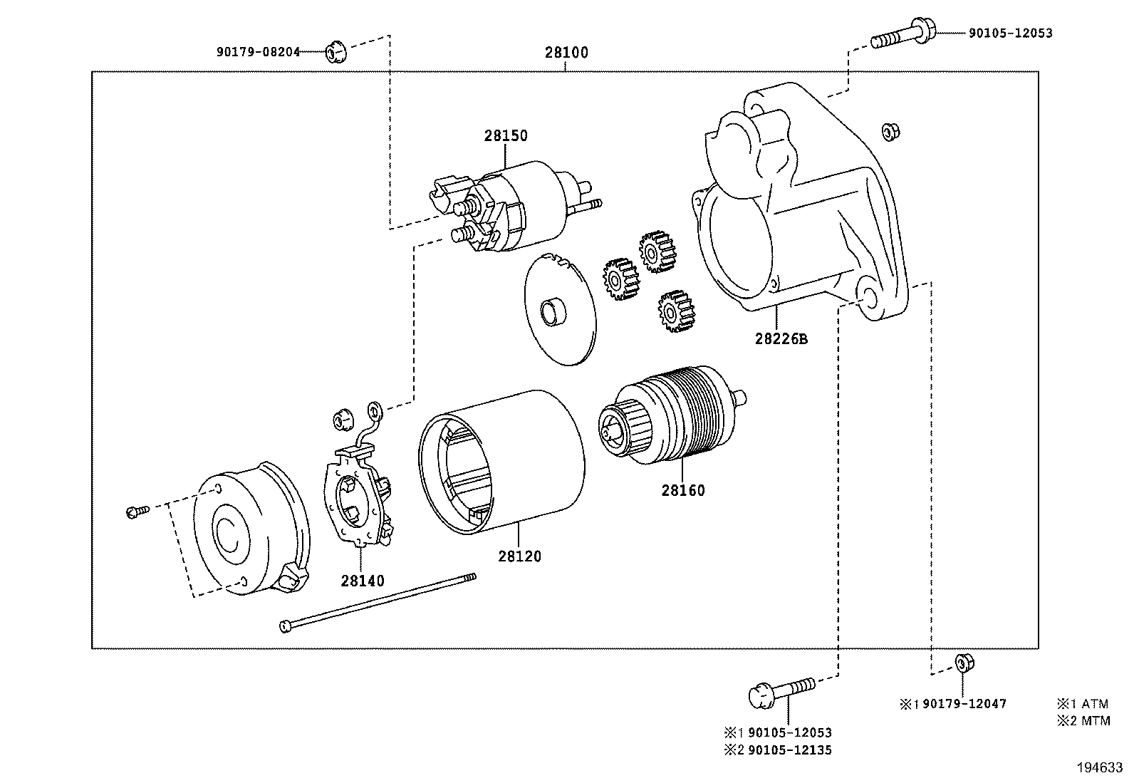 TOYOTA 28100-30051 - Starter www.parts5.com