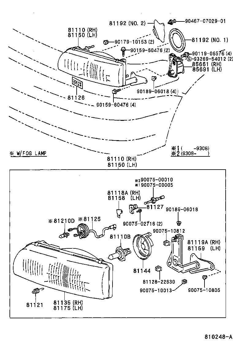 TOYOTA 9098113015 - Лампа накаливания, противотуманная фара www.parts5.com