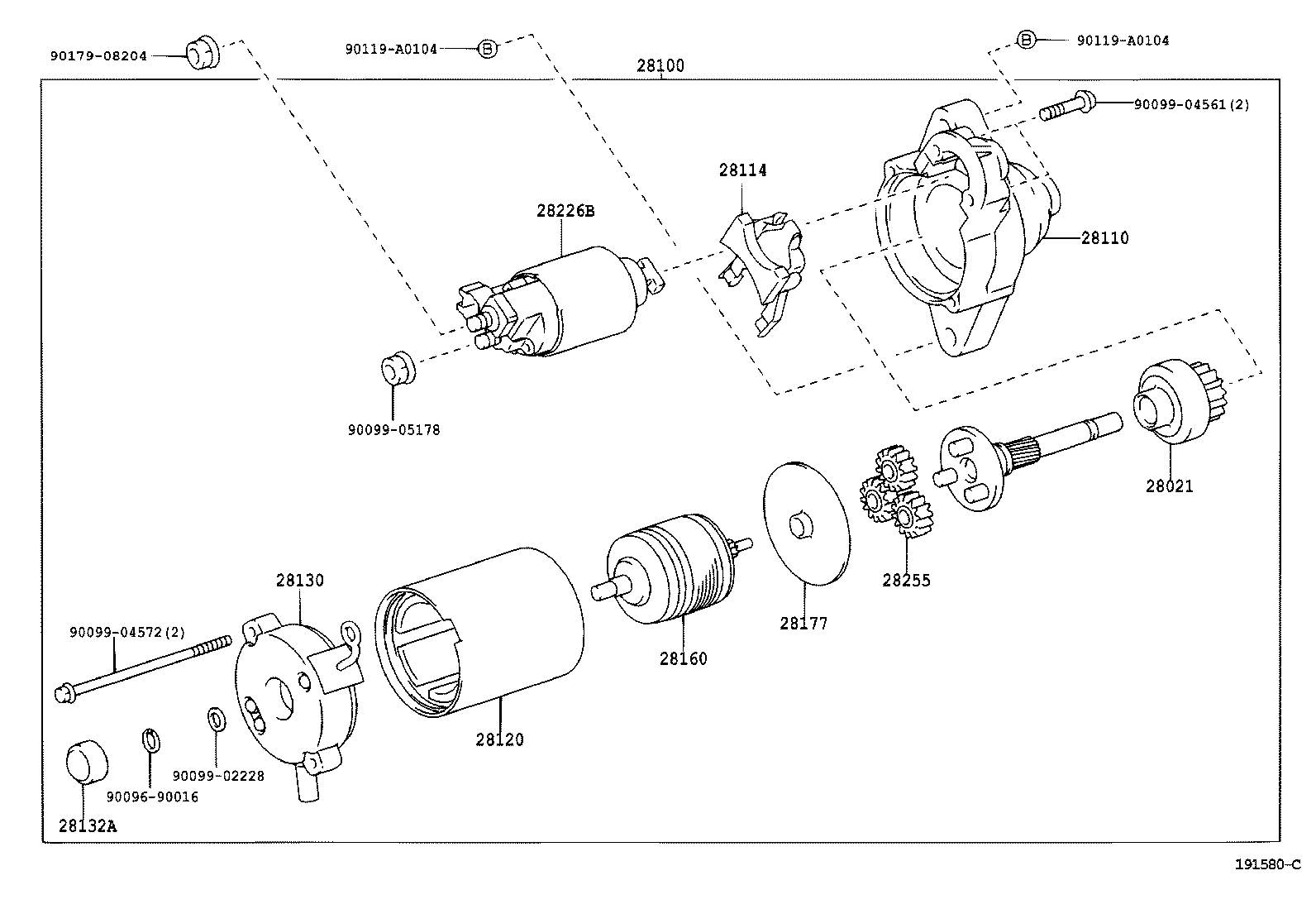 TOYOTA 281000D080 - Starter www.parts5.com