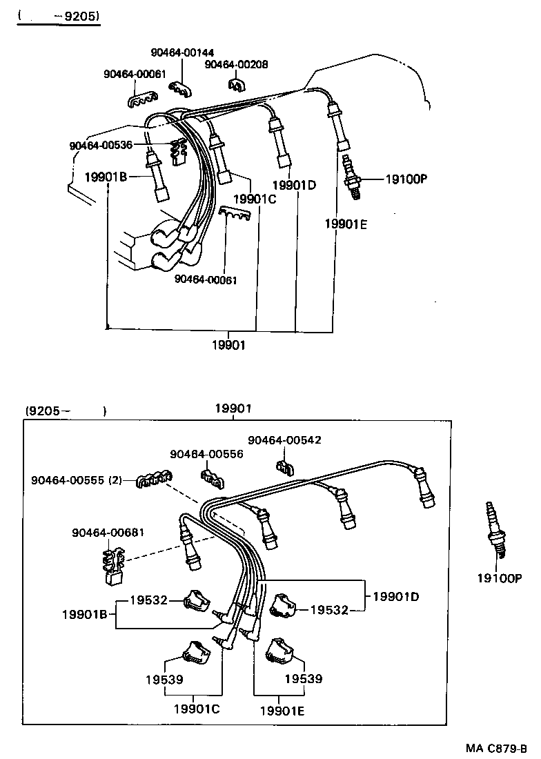 Daihatsu 90919-01115 - Zündkerze www.parts5.com