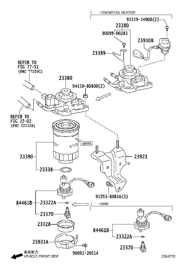 LEXUS 2339030090 - Üzemanyagszűrő www.parts5.com