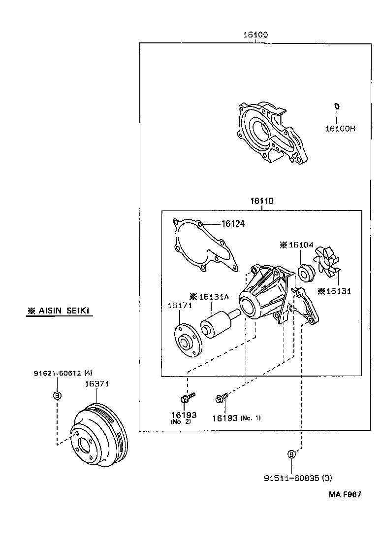 Berliet 16110-19135 - Vodna crpalka www.parts5.com