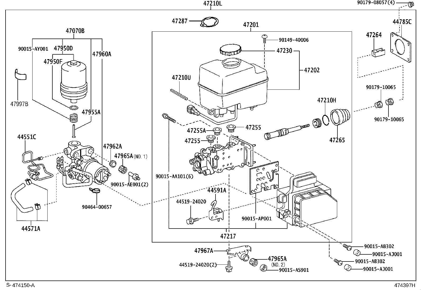 TOYOTA 4702560101 - Brake Master Cylinder www.parts5.com