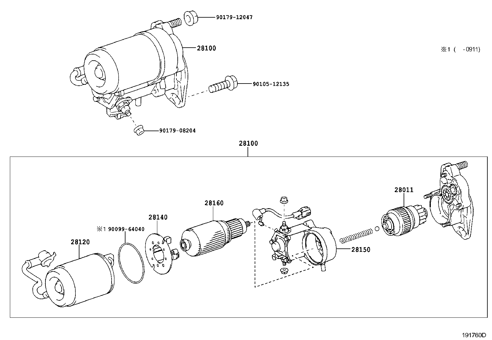 LEXUS 2810067050 - Starter www.parts5.com