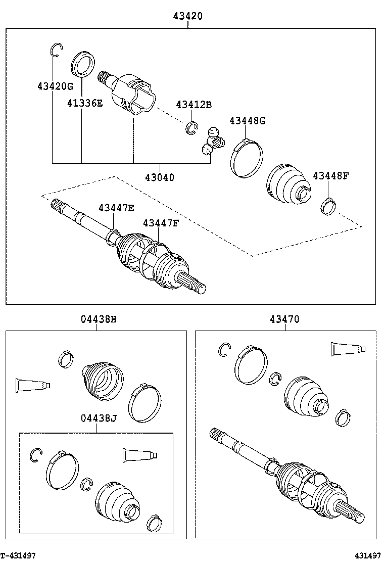 TOYOTA 044280D050 - Osłona, wał napędowy www.parts5.com