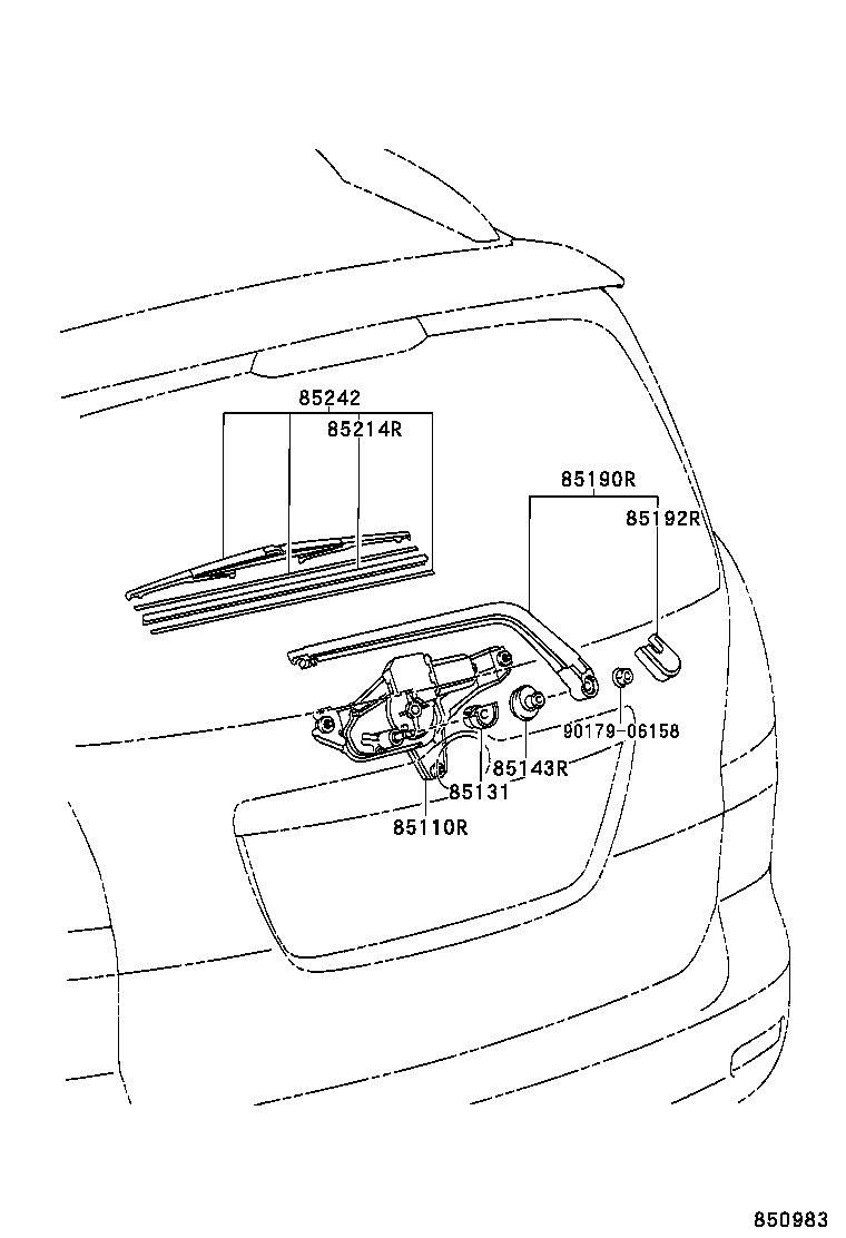 TOYOTA 8524213060 - Перо на чистачка www.parts5.com