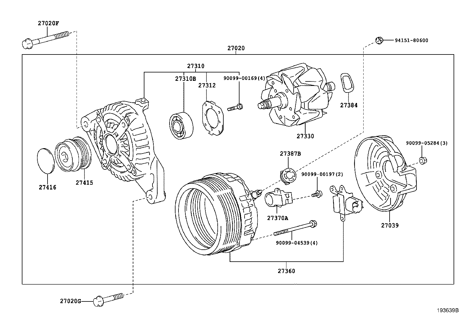 TOYOTA 27370-0P020 - Στήριγμα, βούρτσα-καρβουνάκια www.parts5.com