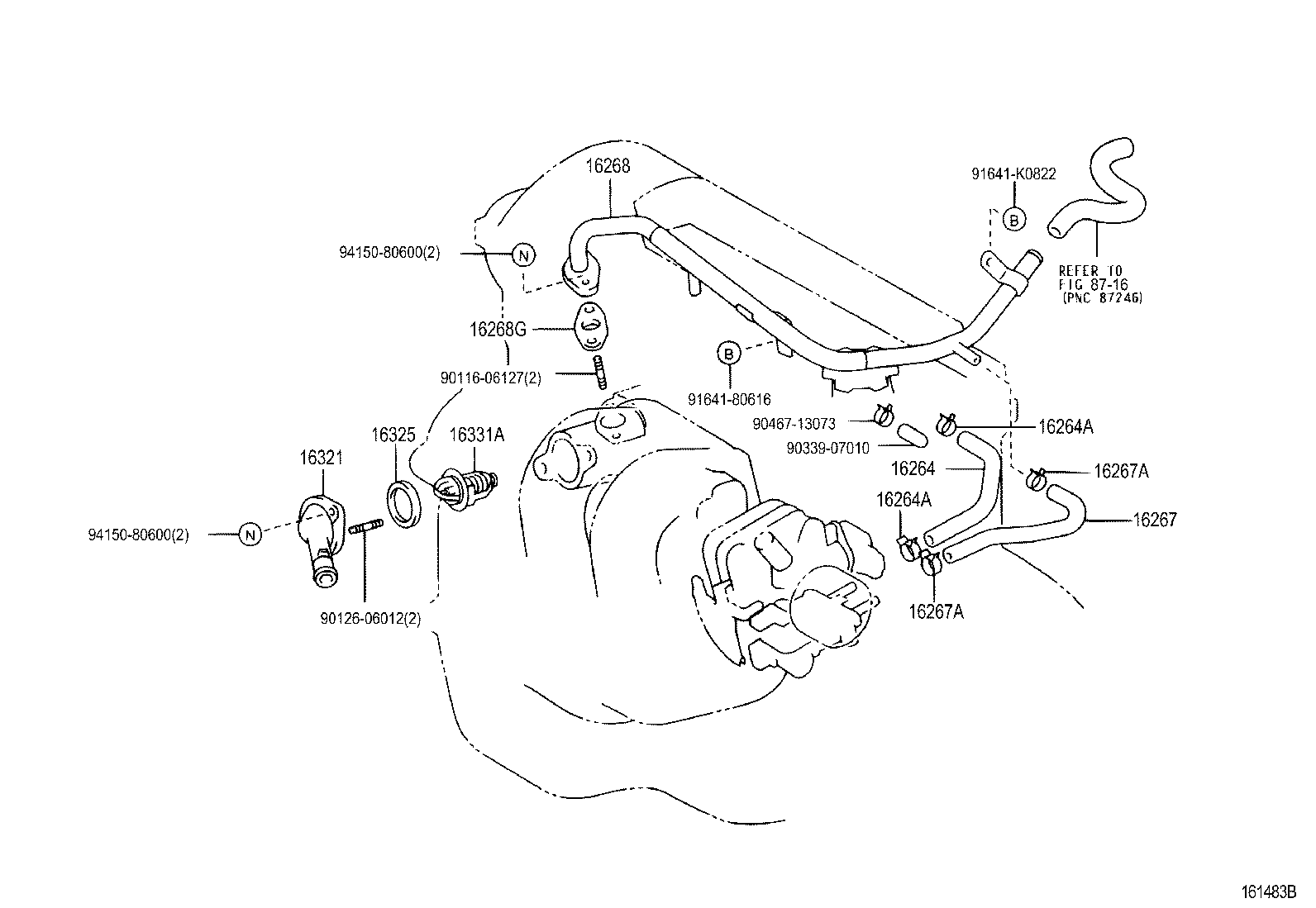 TOYOTA 90916-03084 - Thermostat, coolant www.parts5.com