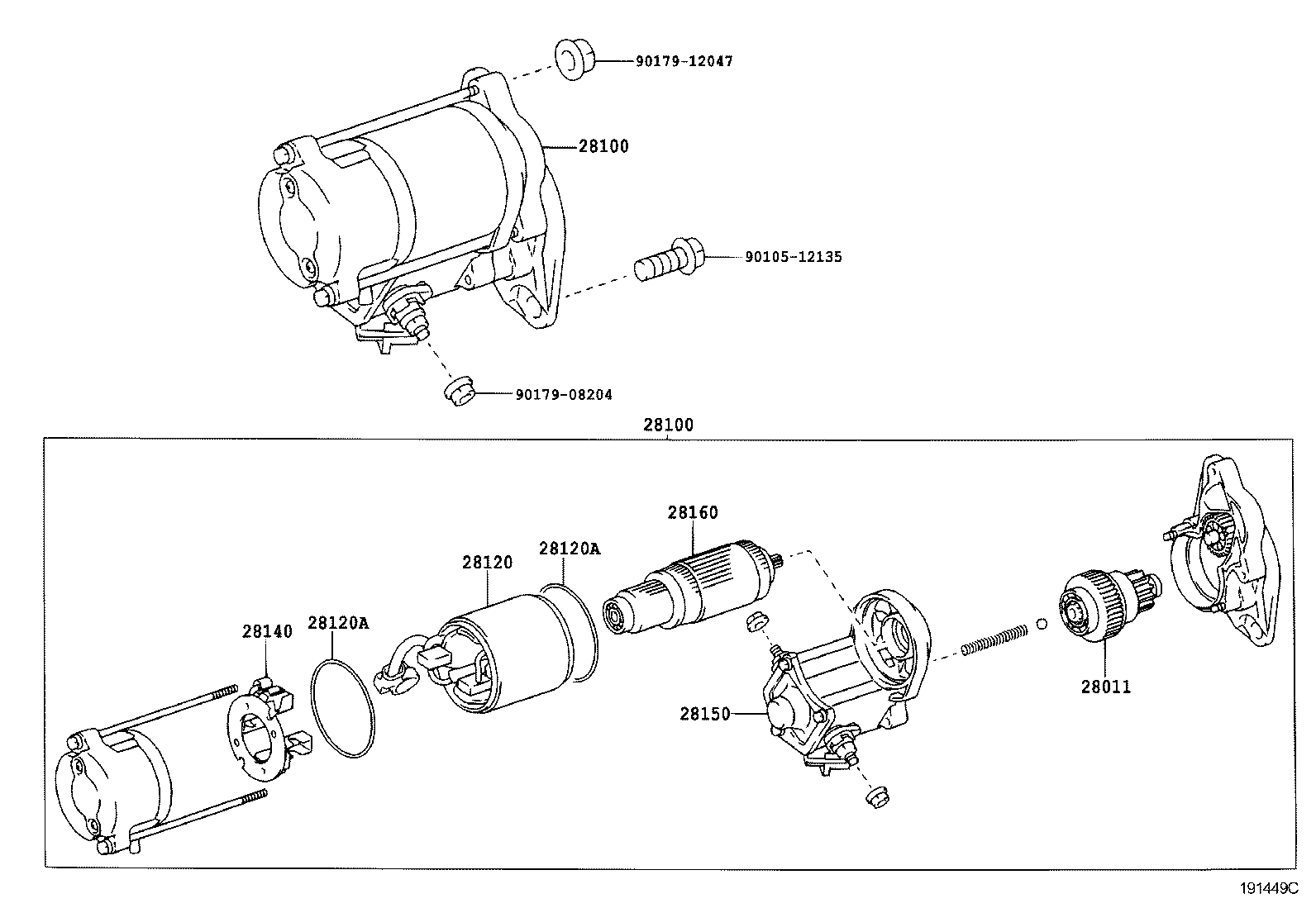 TOYOTA 2810030040 - Żtartér www.parts5.com