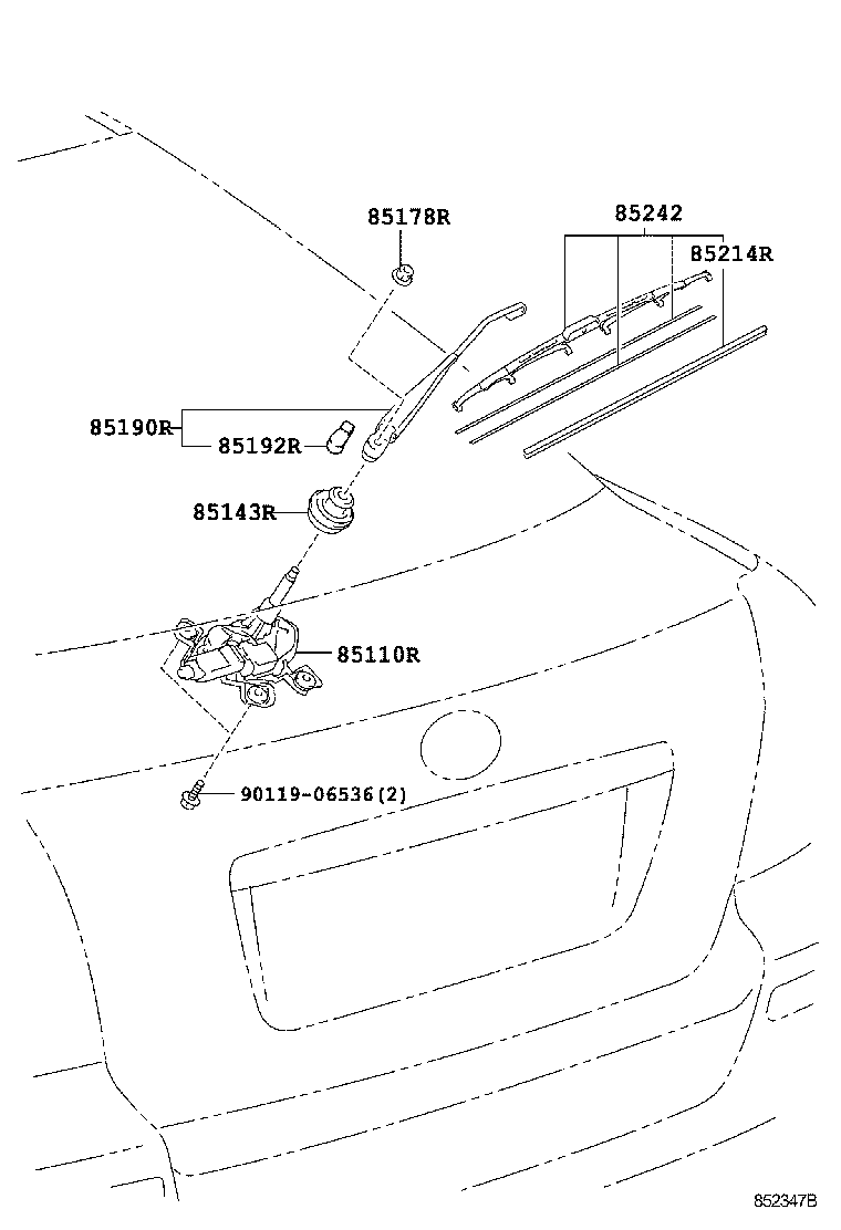 TOYOTA 85212-13031 - Balai d'essuie-glace www.parts5.com