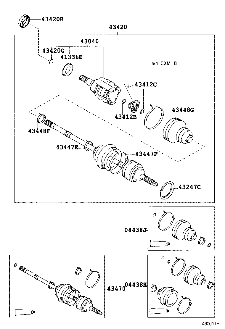 TOYOTA 90949-01A65 - CLAMP (FOR FRONT AXLE OUTBOARD JOINT BOOT LH) www.parts5.com