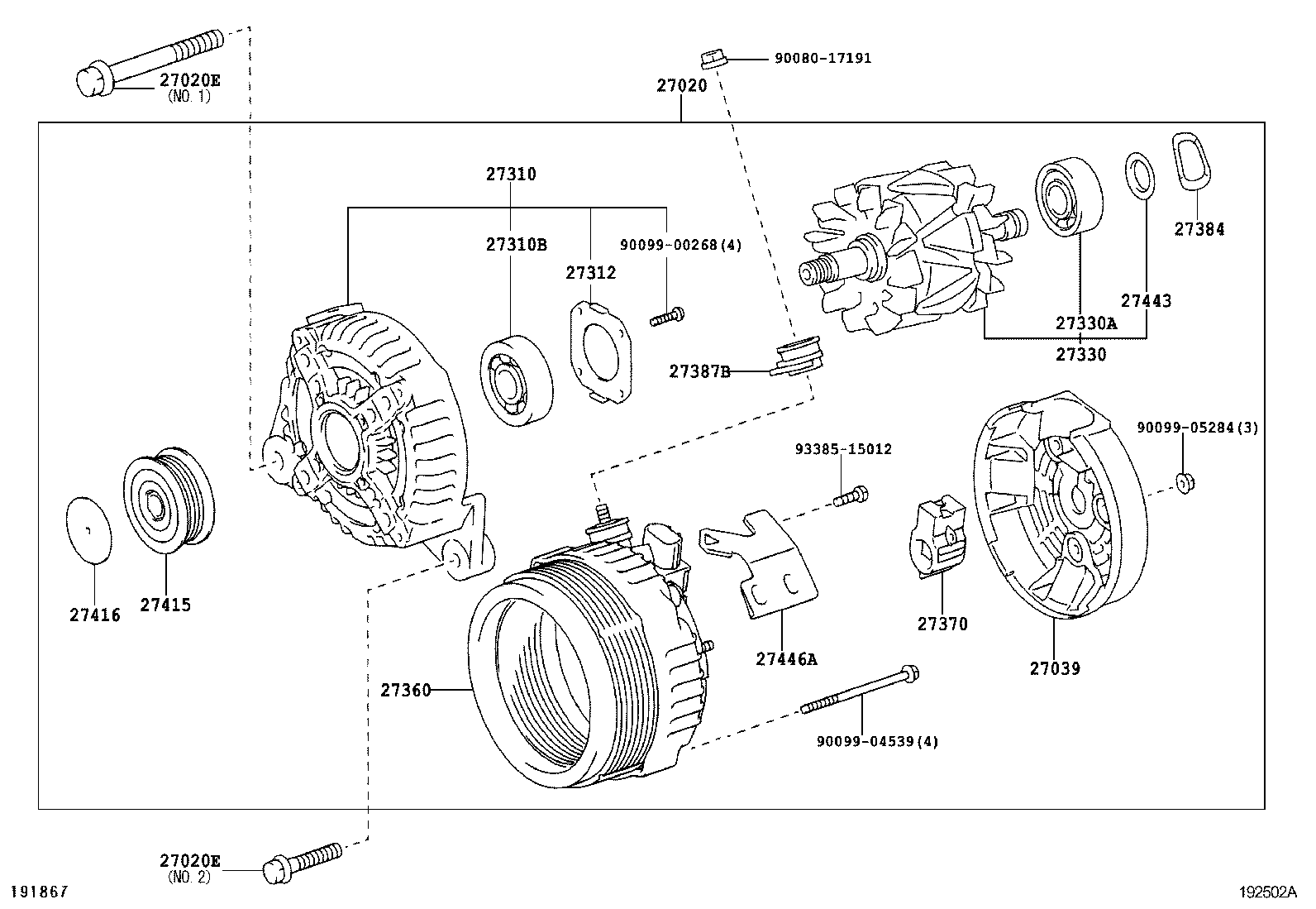 LEXUS 27060-0H110 - Polea, alternador www.parts5.com