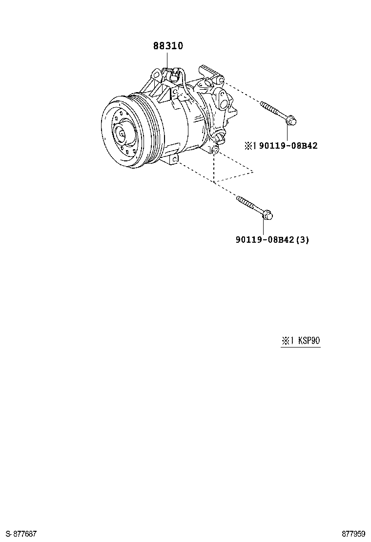 TOYOTA 88310-0D232 - Kompresor, klimtatska naprava www.parts5.com