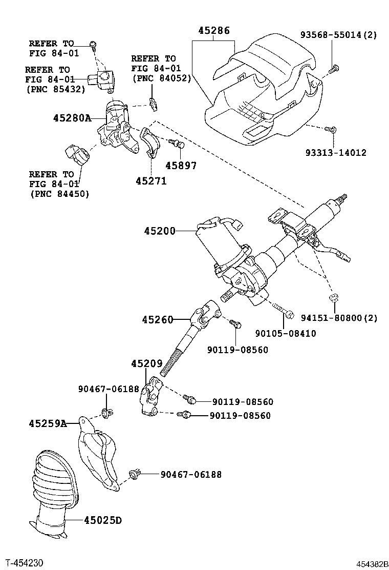 TOYOTA 4520952040 - Joint, steering shaft parts5.com