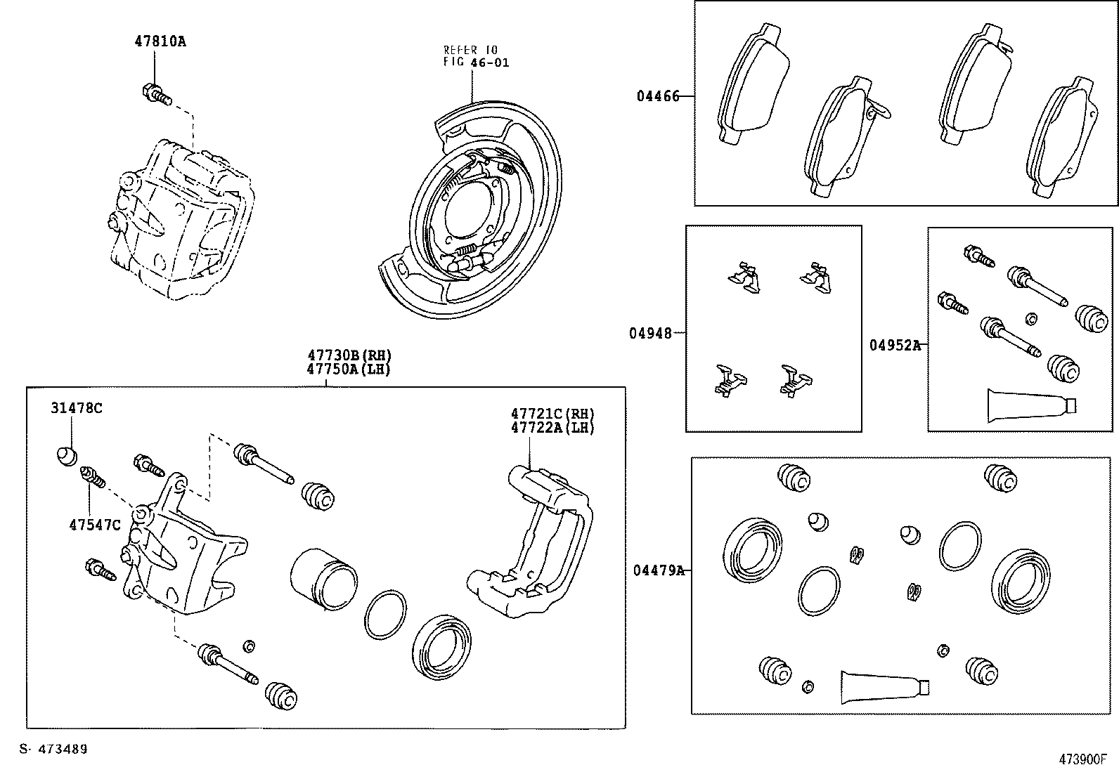 Daihatsu 04948-05010 - Aksesuar seti, diskli fren balatası www.parts5.com