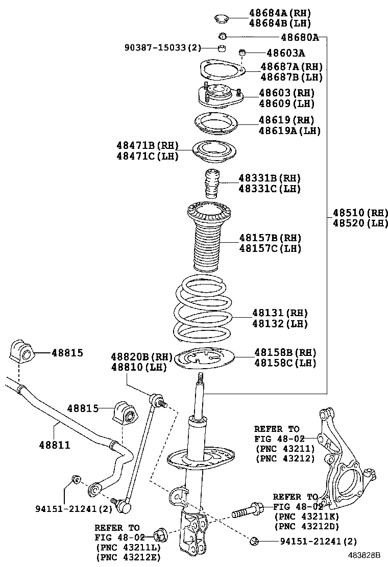 TOYOTA 4851080729 - Amortizer parts5.com