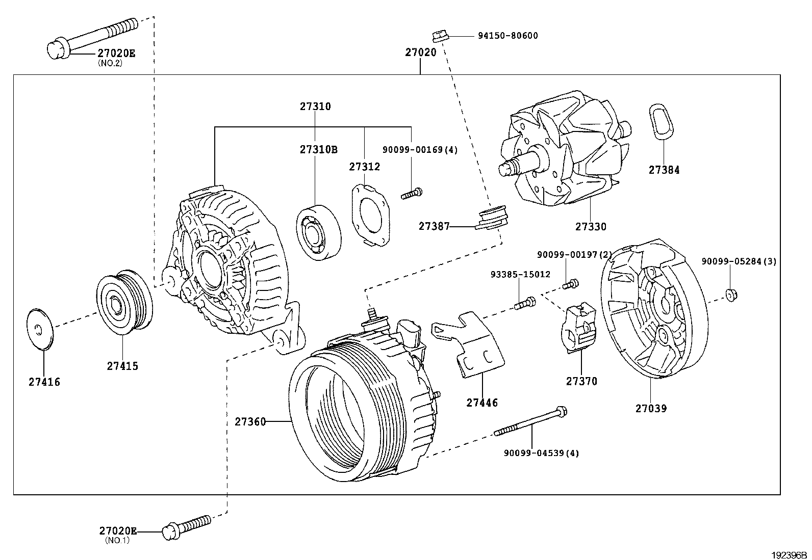 LEXUS 27060-28300 - Pulley, alternator, freewheel clutch www.parts5.com