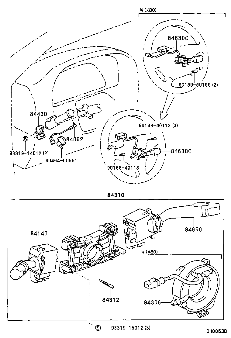 TOYOTA 8430612070 - Clockspring, airbag www.parts5.com