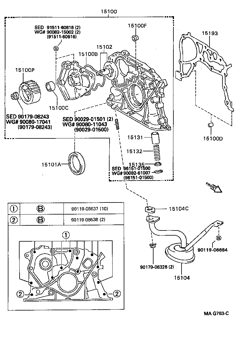 TOYOTA 90311-42026 - Wellendichtring, Nockenwelle www.parts5.com