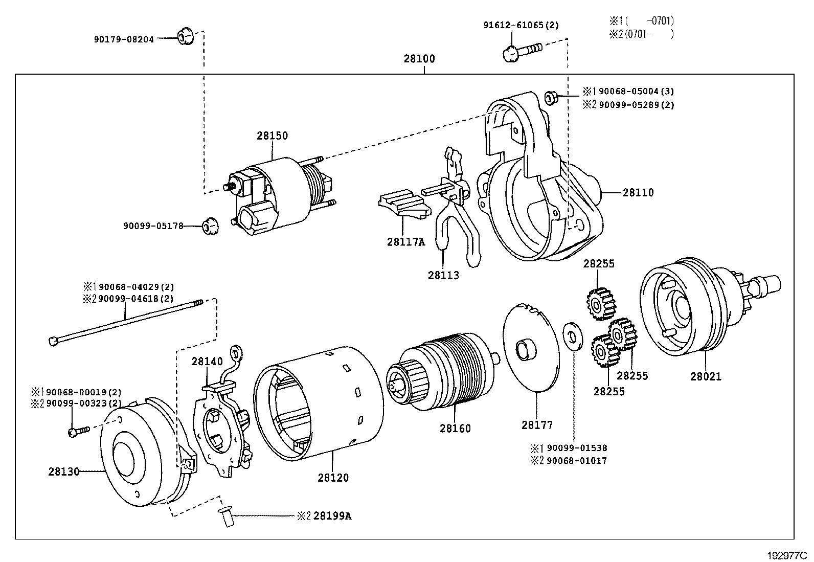 TOYOTA 281000D180 - Starter: 01 pcs. www.parts5.com