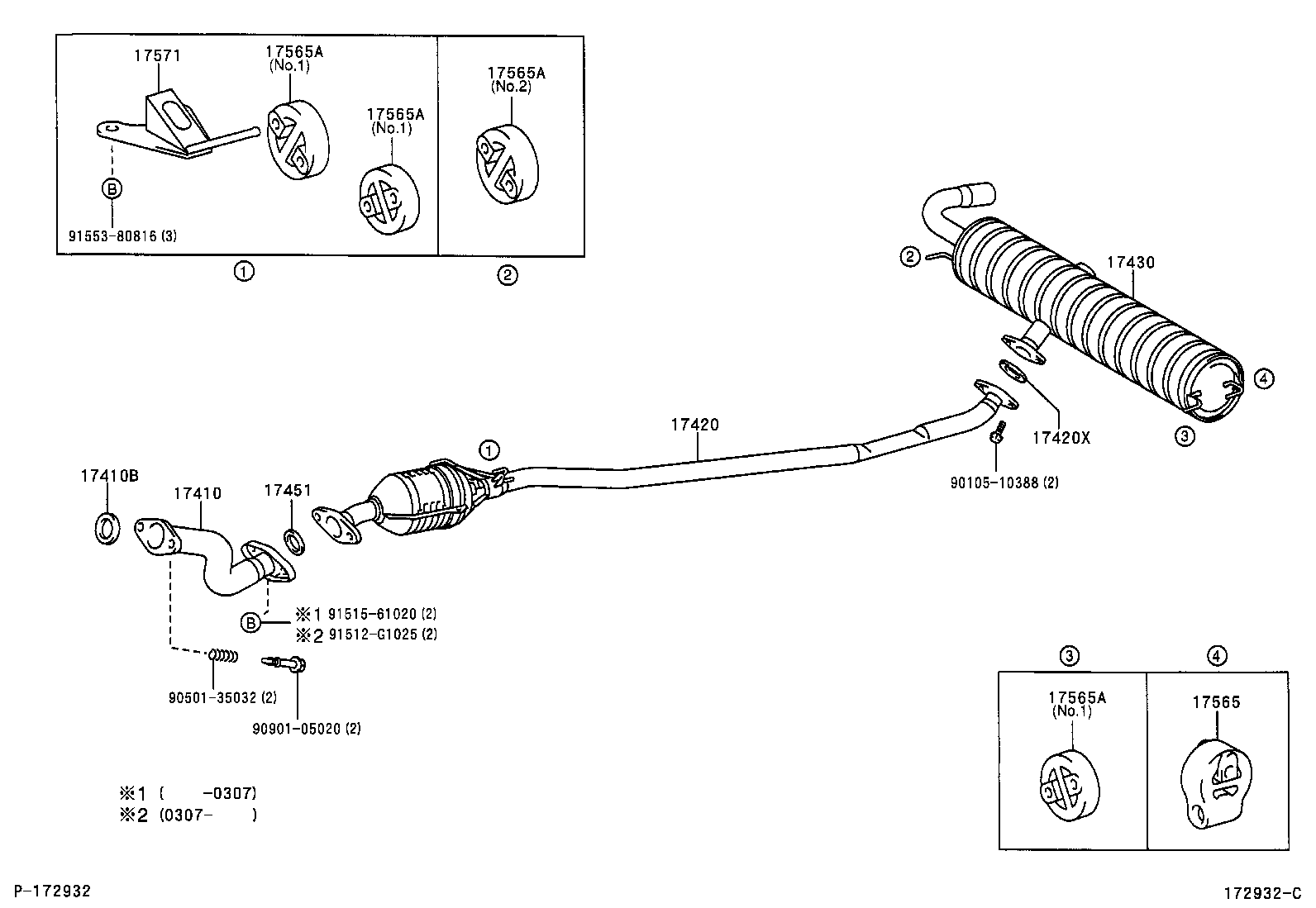 TOYOTA 17410-27130 - Труба выхлопного газа www.parts5.com