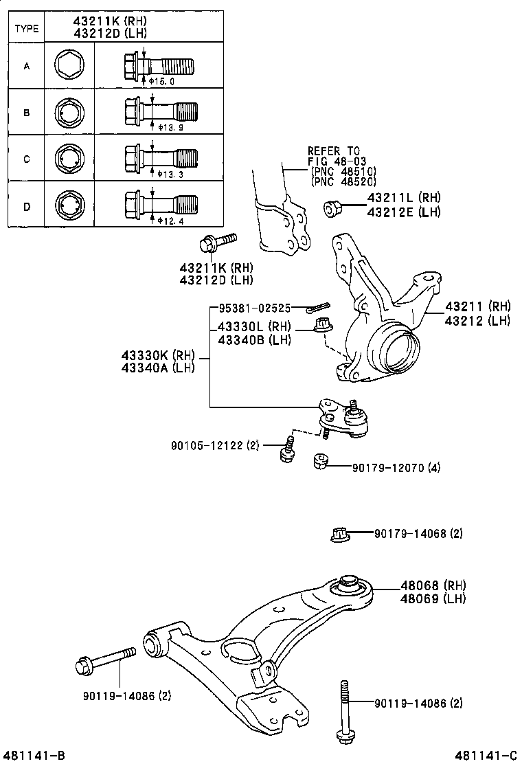 NISSAN 48068-42041 - Sleeve, control arm mounting www.parts5.com