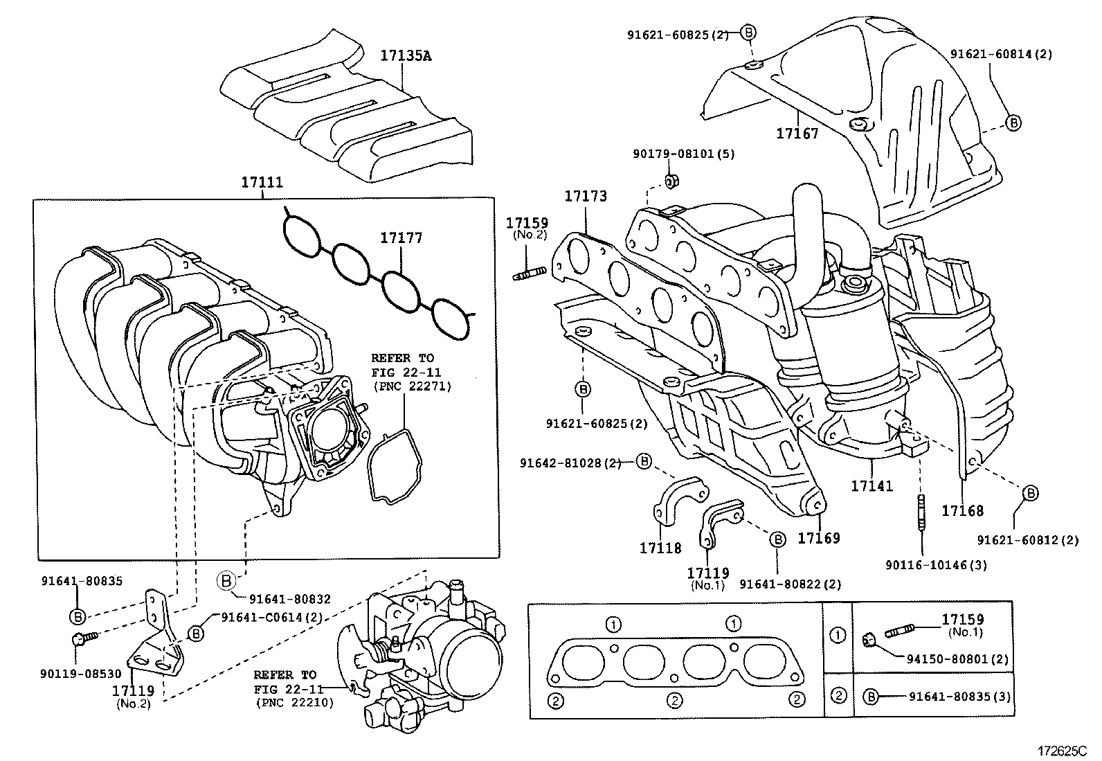 TOYOTA 17104-22070 - Καταλύτης www.parts5.com