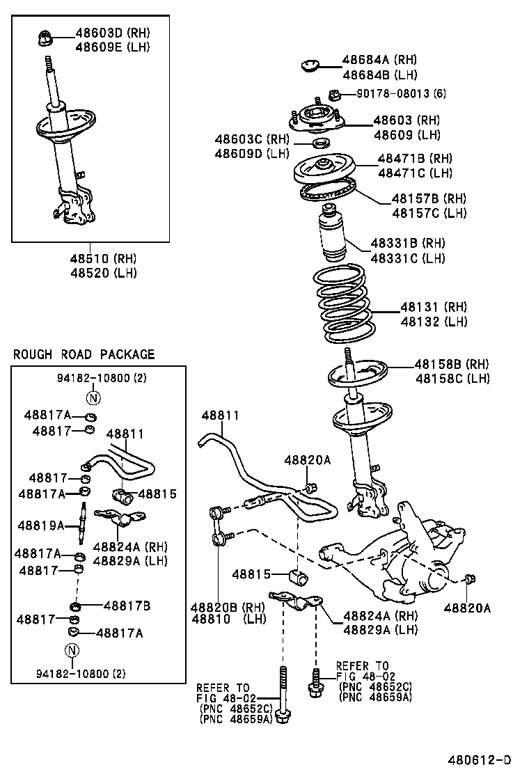 TOYOTA 48304-12030 - Capac protectie / Burduf, amortizor parts5.com