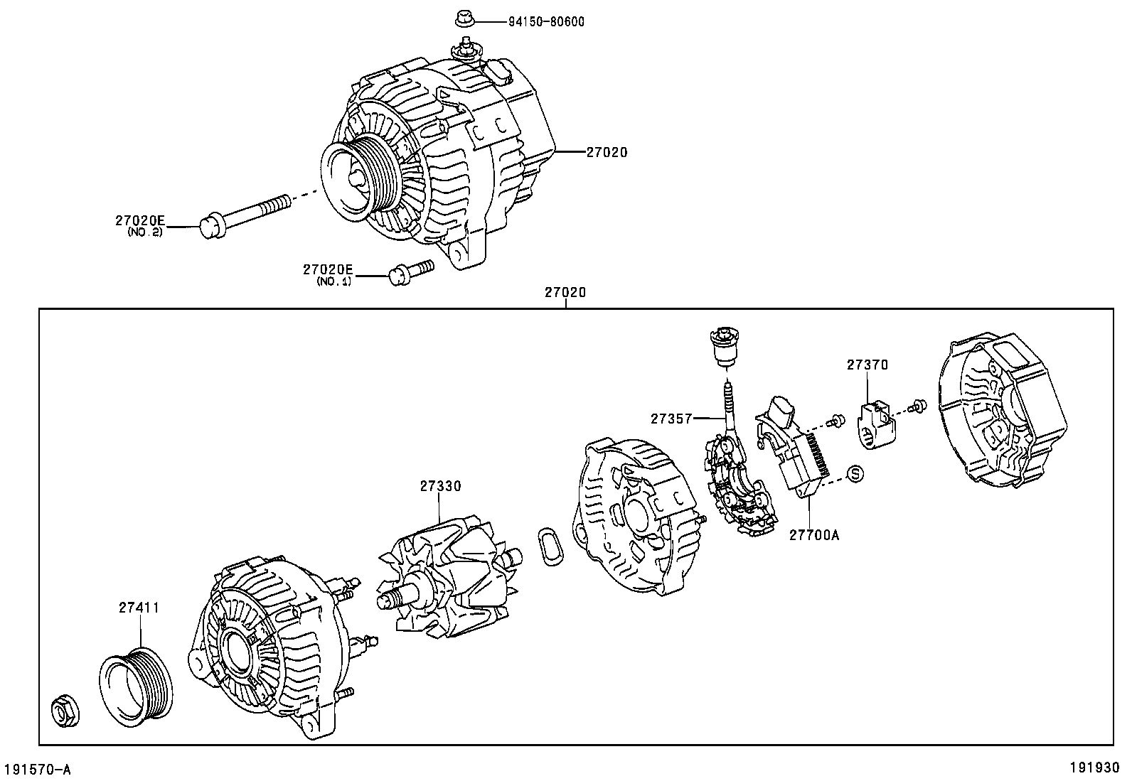 TOYOTA 27060-28110 - Alternatör www.parts5.com